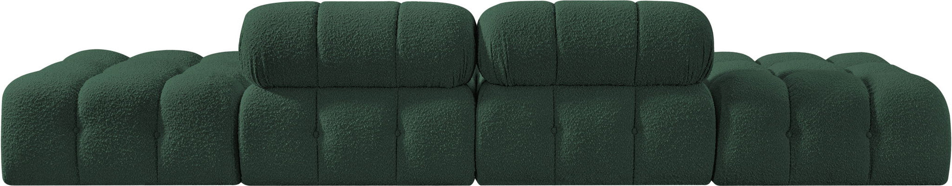 Ames - 4 Piece Boucle Upholstered Modular Sofa With 2 Backless Seats - Best Buy Furniture