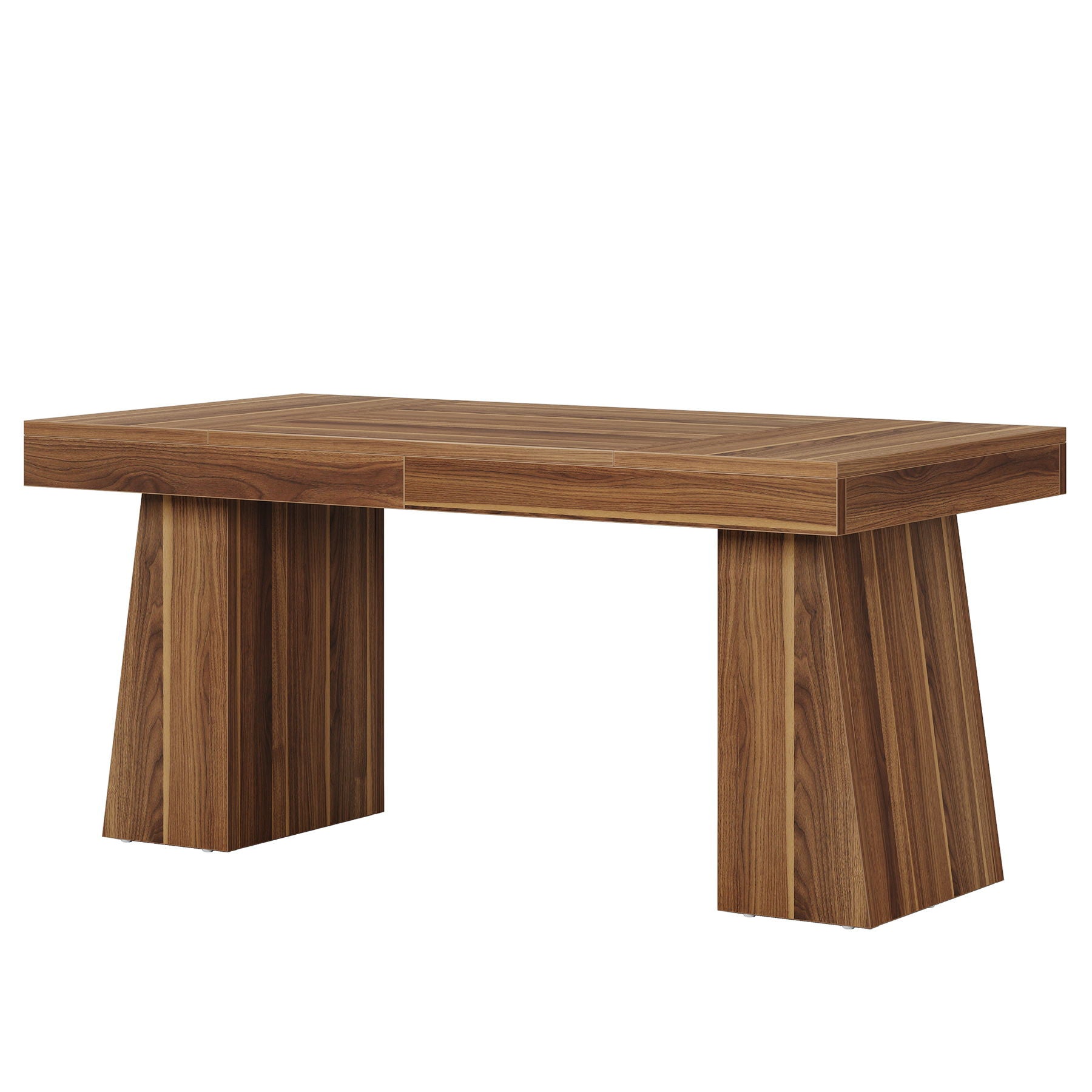 Executive Desk, Workstation With Double Trapezoid Base