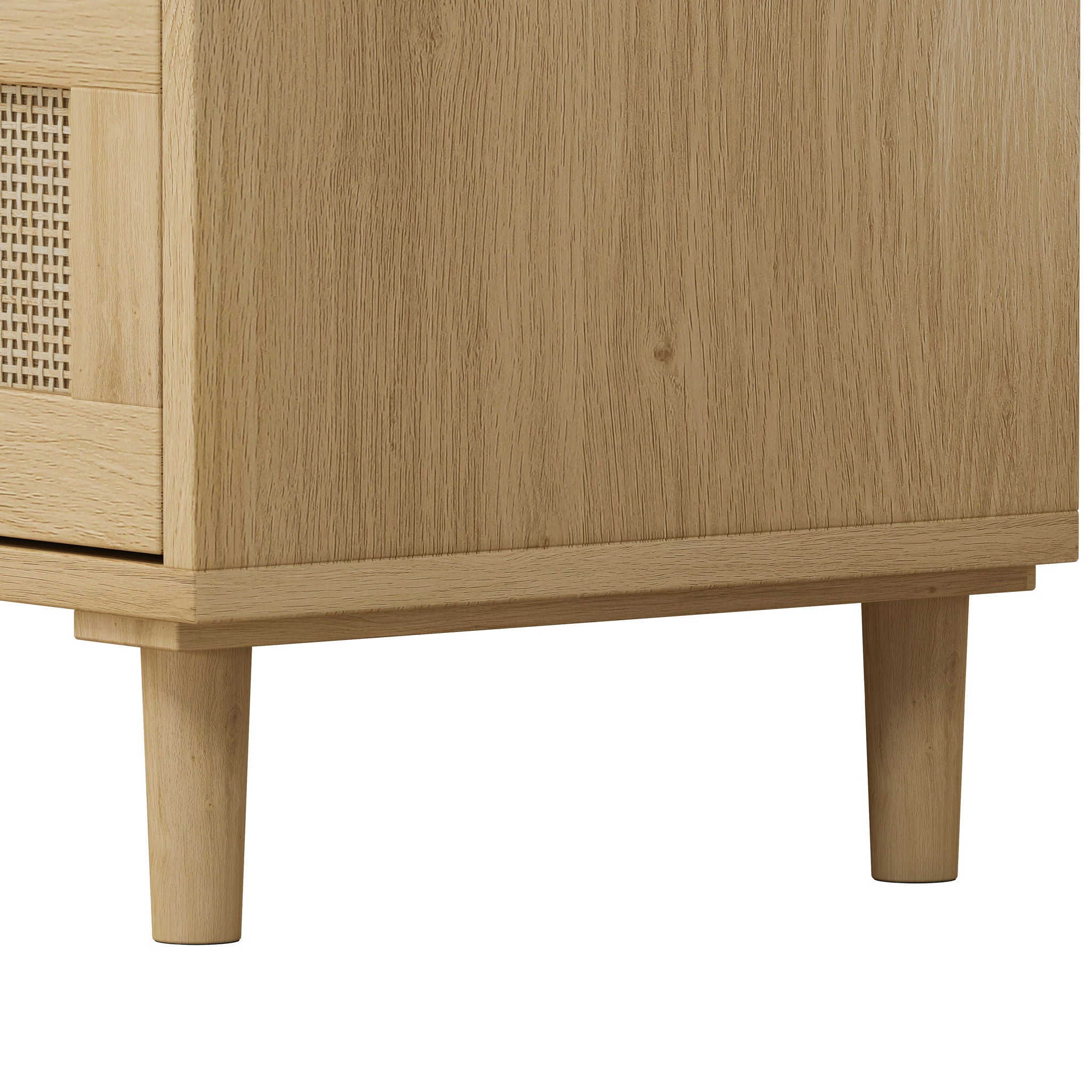 3 Drawers Rattan Storage Cabinet Rattan Drawer, For Bedroom, Living Room, Dining Room, Hallways (Set of 2) - Oak - Best Buy Furniture