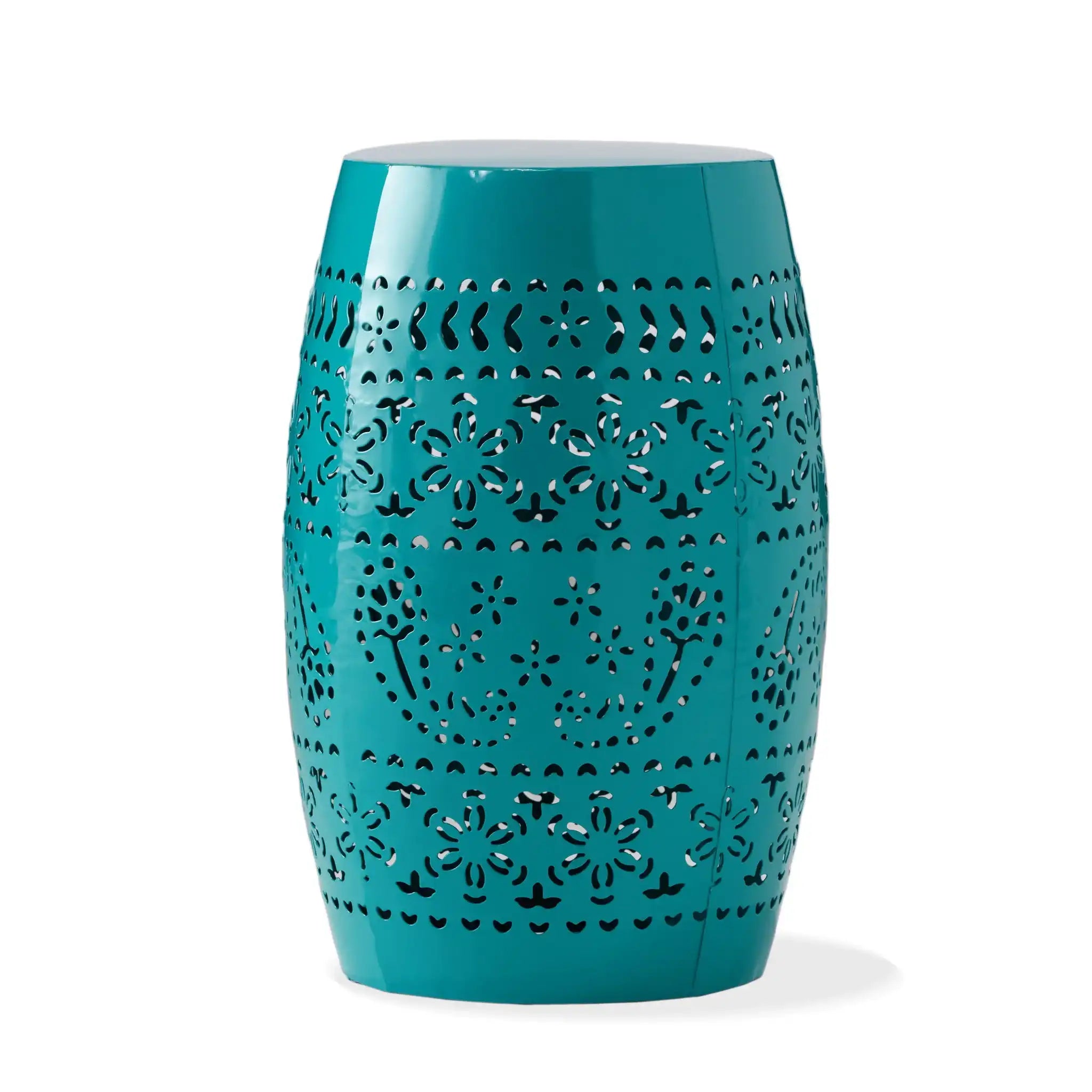12" Outdoor Lace Cut Side Table