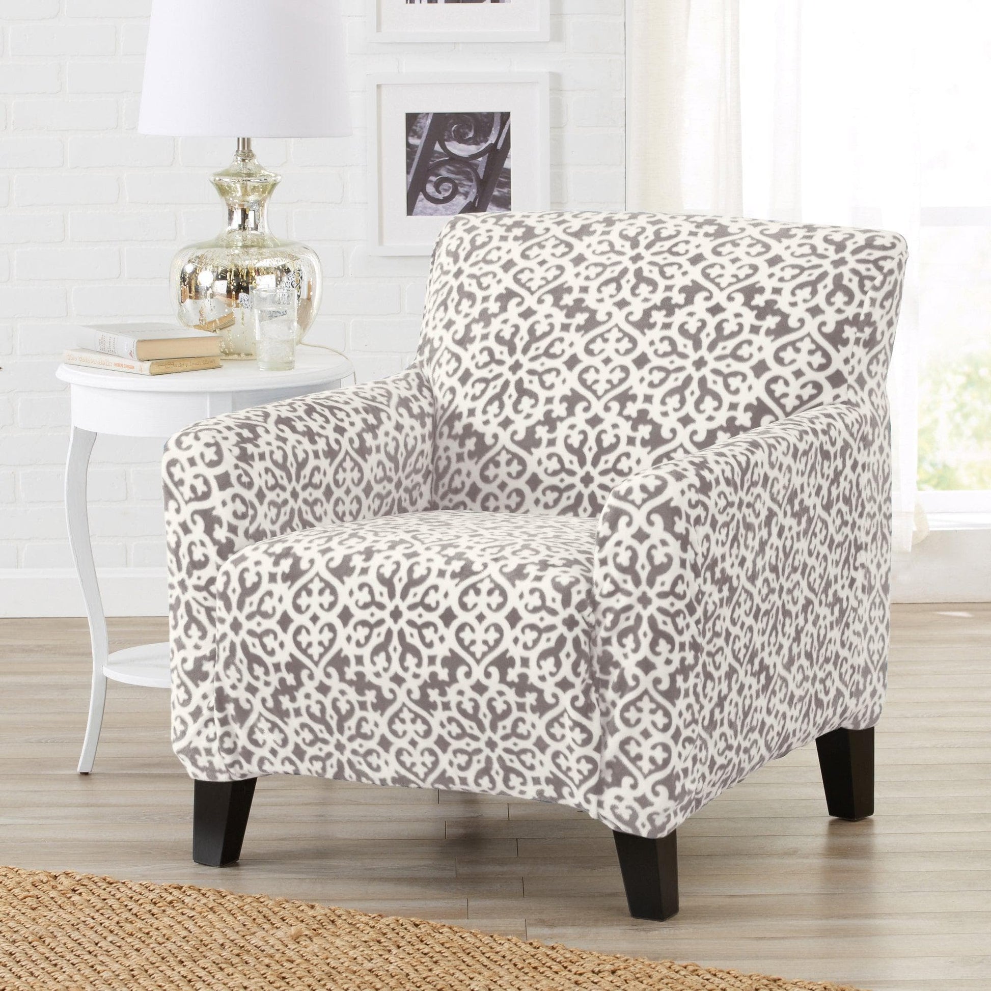 Velvet Stretch Slipcover - Gale Collection - Best Buy Furniture