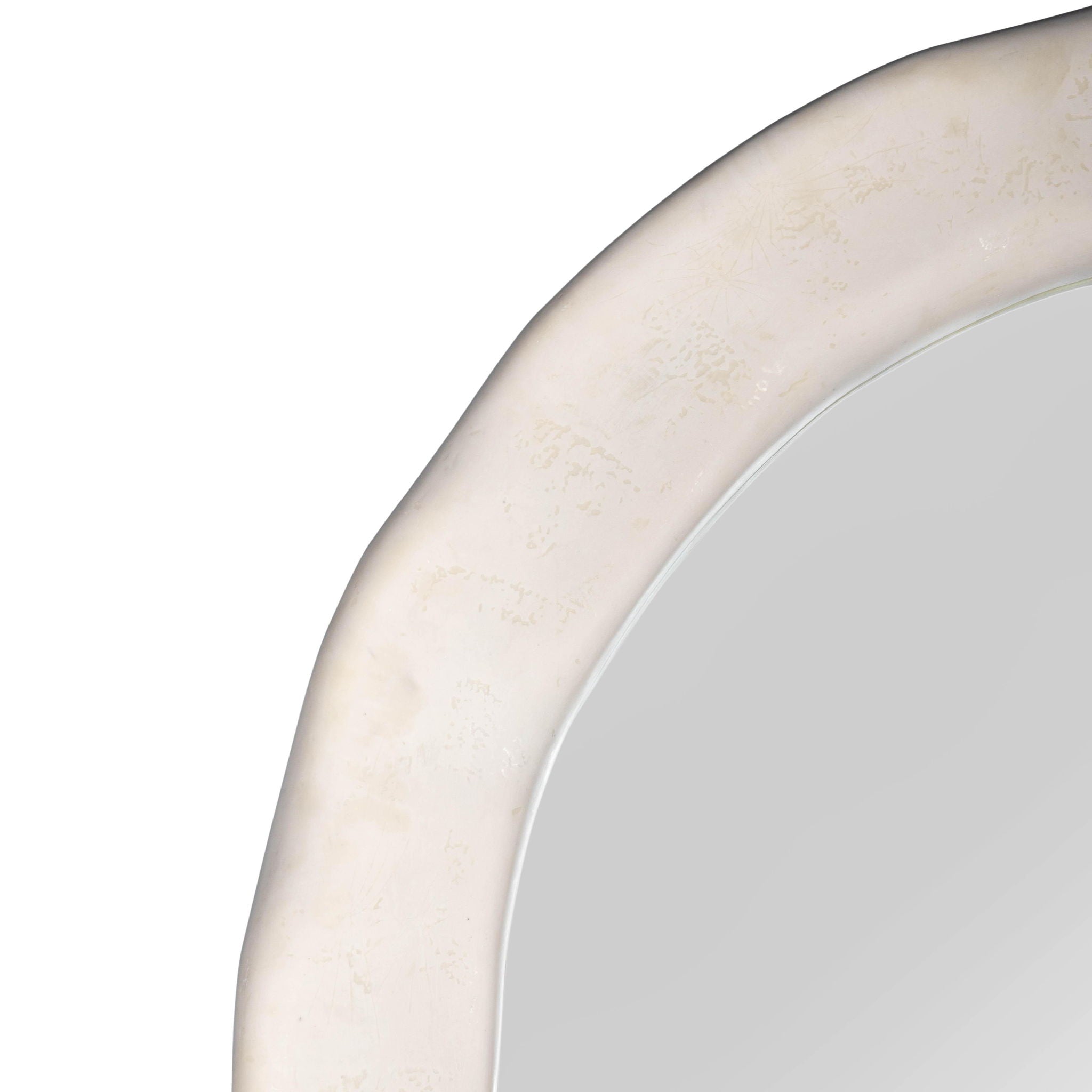 Kaia - Textured Floor Mirror - Cream