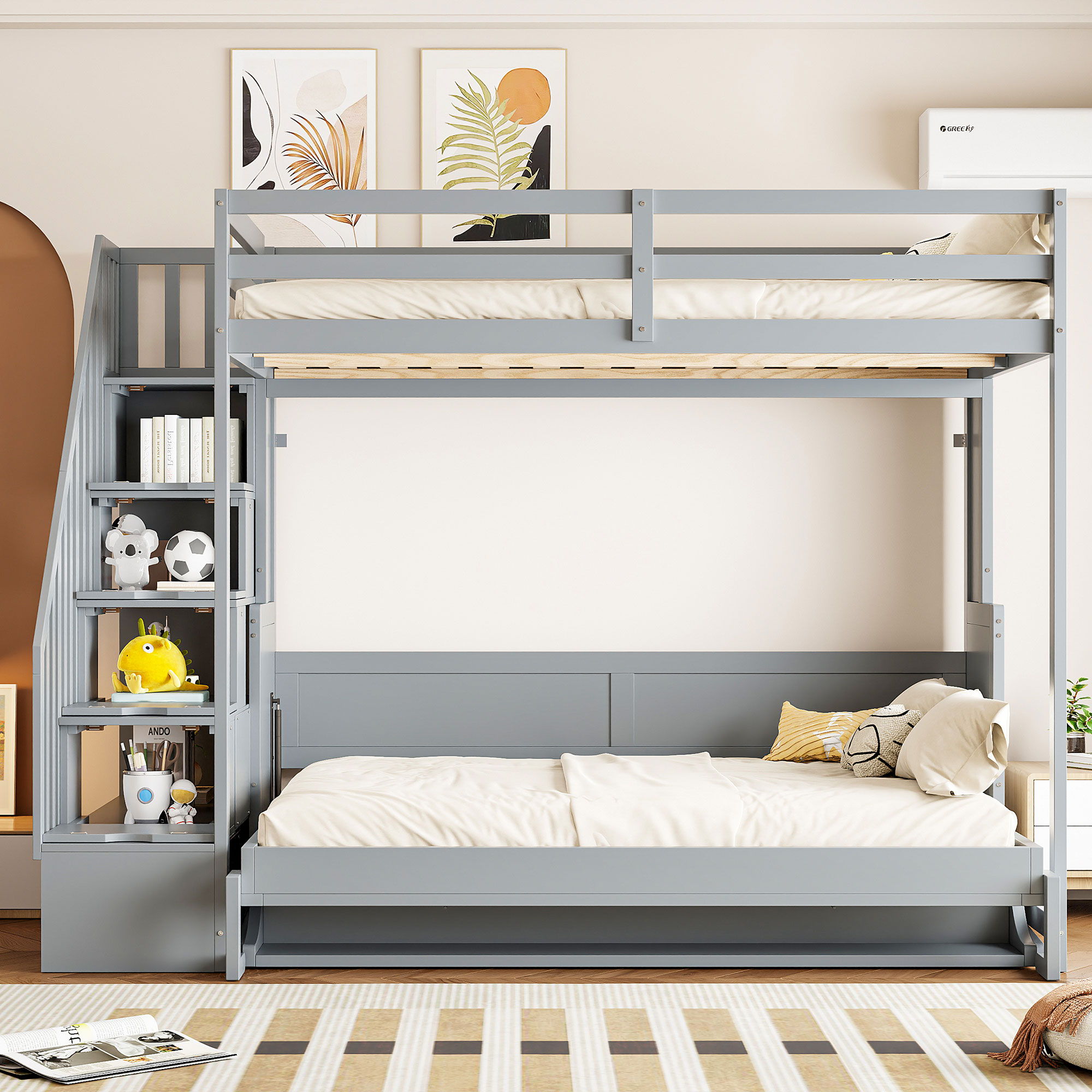 Murphy Bed With Smart Hydraulic System And Desk Design