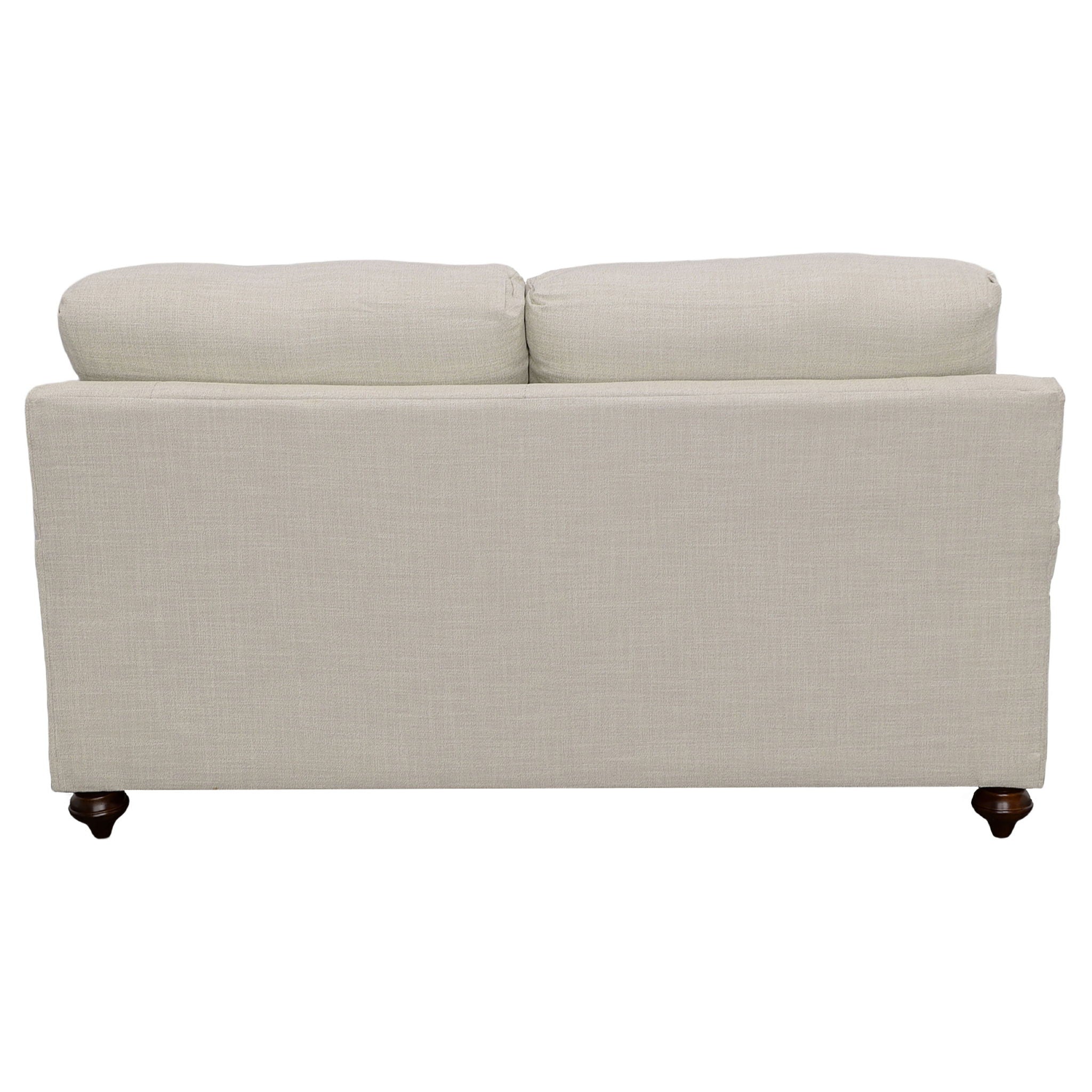Glenn - Upholstered English Arm Loveseat - Light Gray