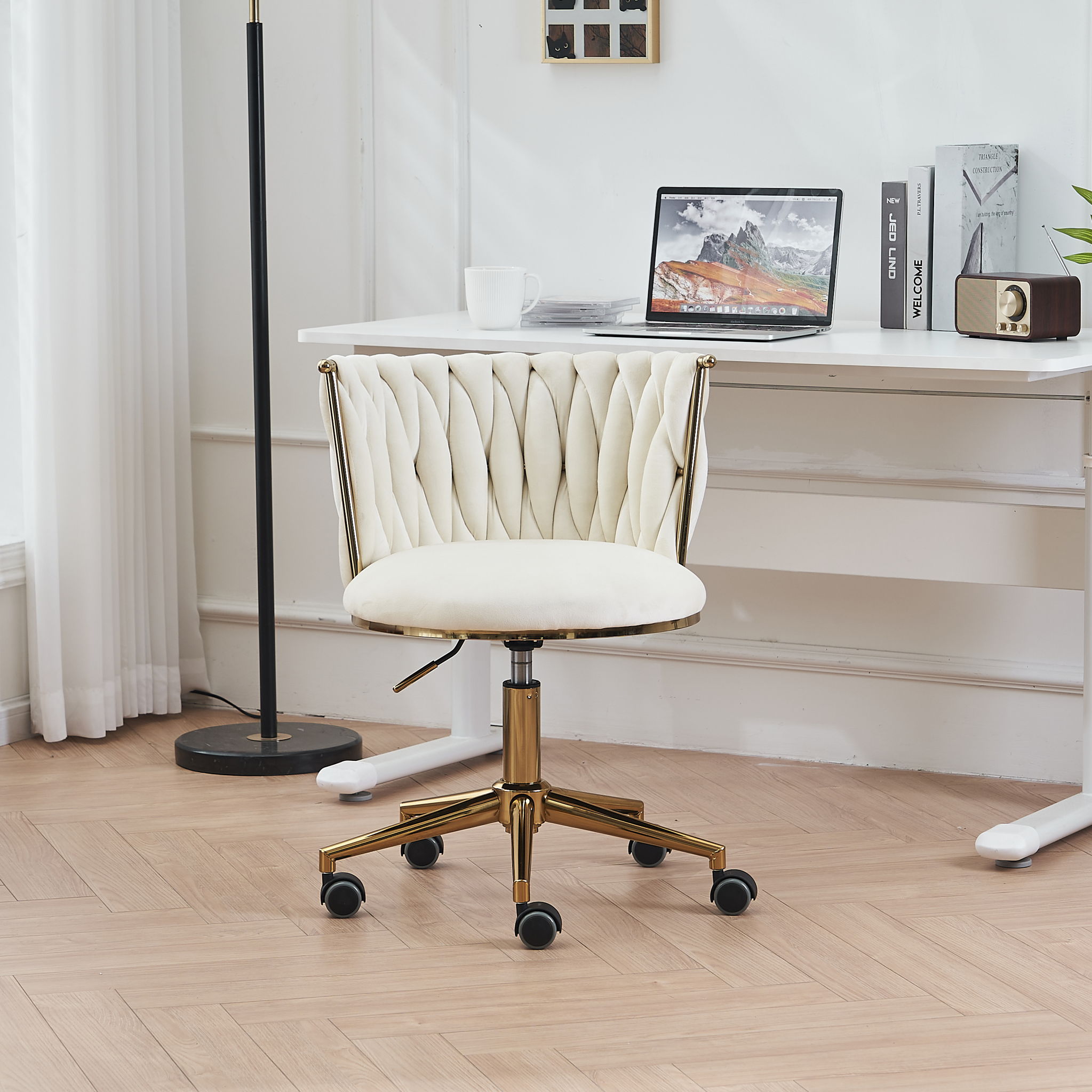 Office Desk Chair, Office Desk Chairs With Adjustable Swivel Wheels