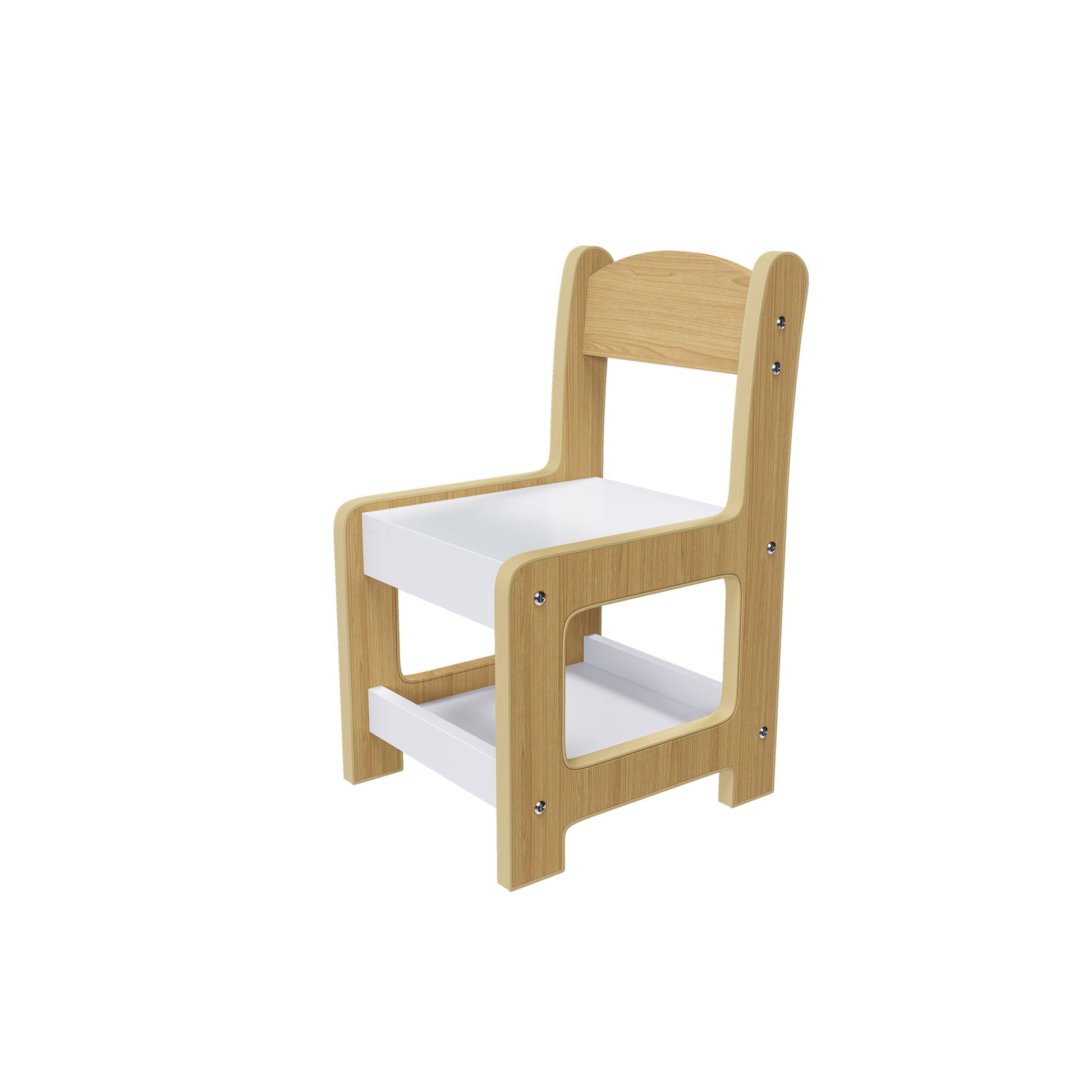 3 In 1 Kids Study Table & Chairs Set Multi Functional Activity Table With Detachable Blackboard Top - Natural Wood - Best Buy Furniture