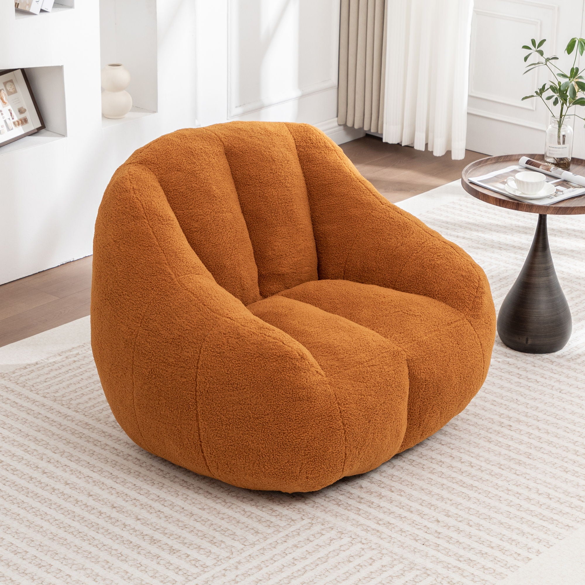 Comfy Bean Bag Chair With Memory Foam Filler, Tufted Soft - Best Buy Furniture