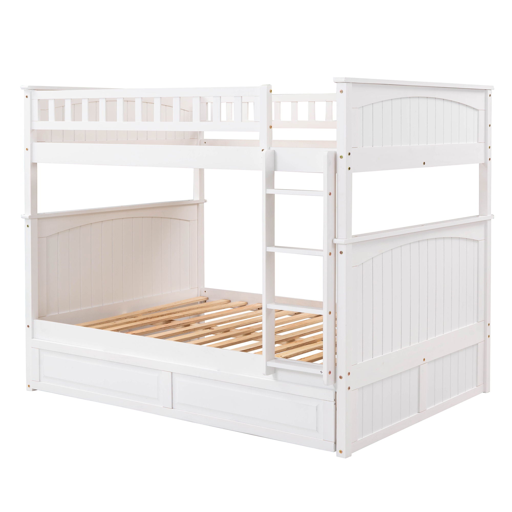 Bunk Bed With Twin Size Trundle, Guardrails