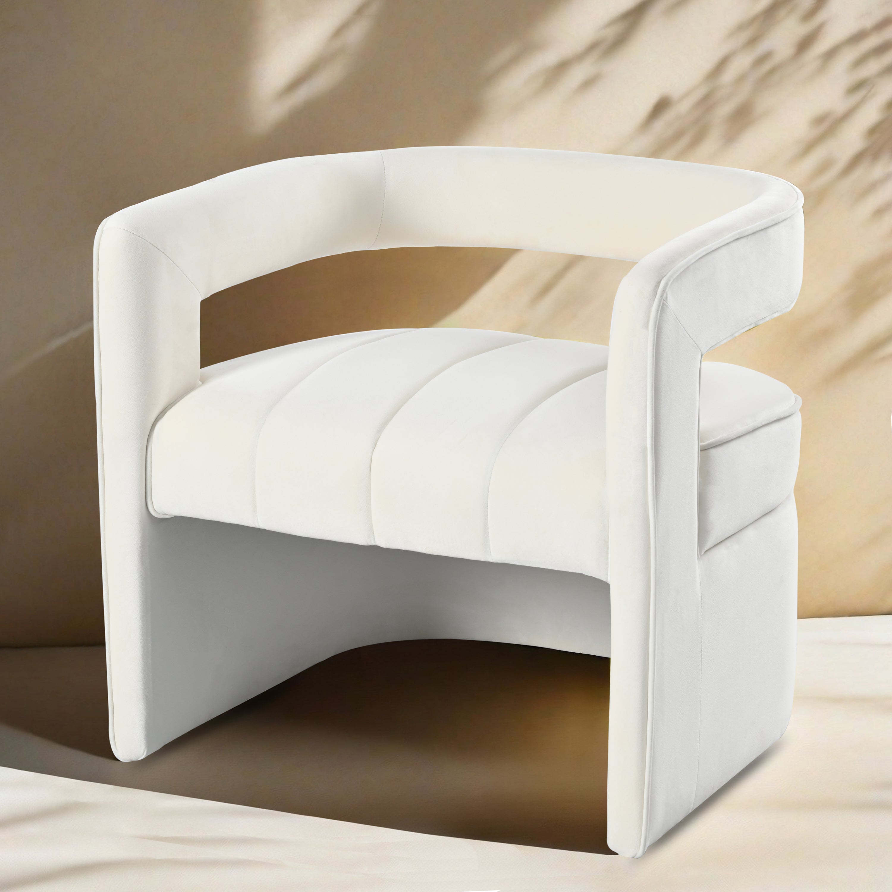 Modern-Velvet-Accent-Chair-with-Ribbed-Detail,-Ivory-White-Accent-Chairs