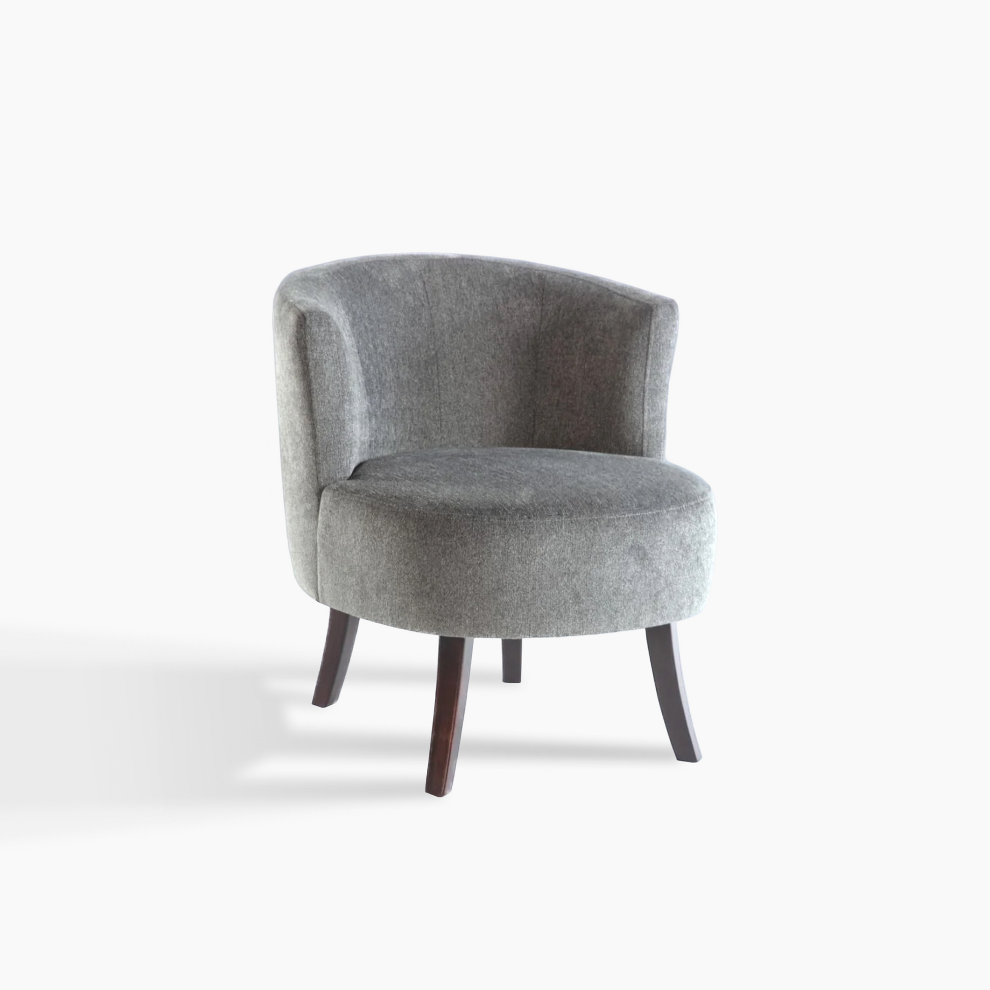 Cedar Accent Armchair with plump bucket design, solid wood legs, and performance upholstery in modern one-tone style
