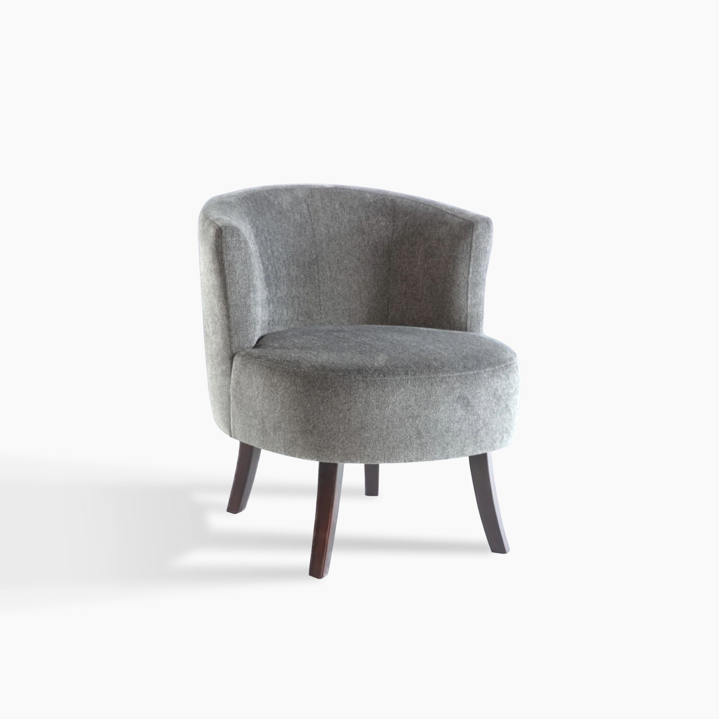 Cedar Accent Armchair with plump bucket design, solid wood legs, and performance upholstery in modern one-tone style