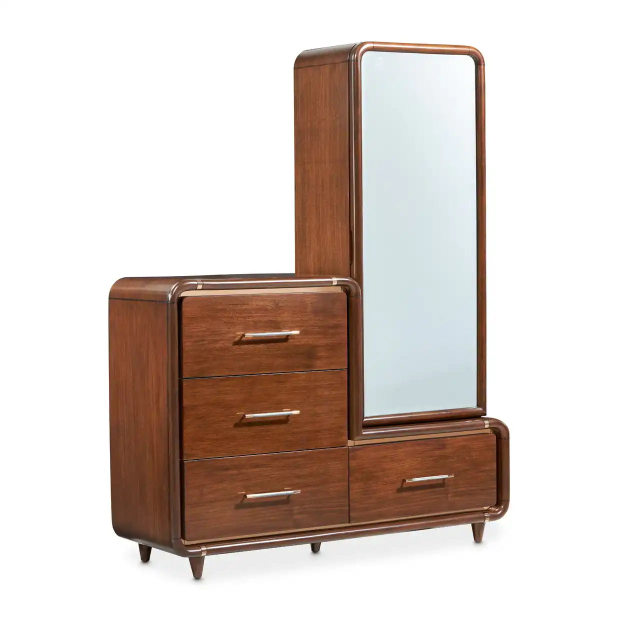Mason Park - Chest With Storage Mirror - Umber - Best Buy Furniture