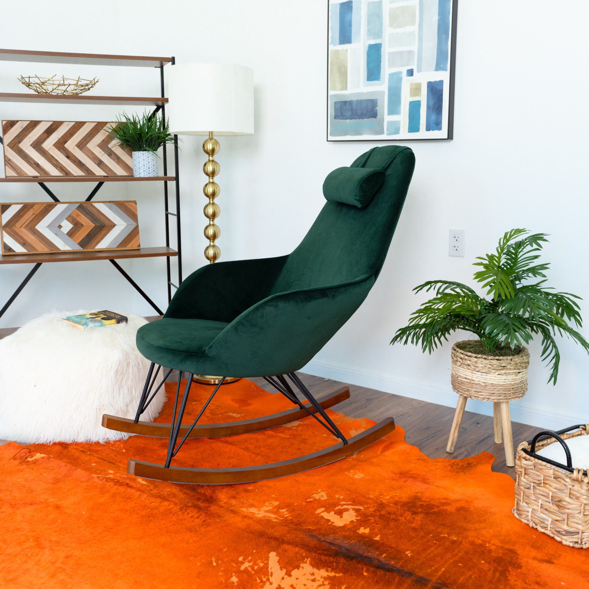 Chloe - Mid Century Modern Rocker Livingroom And Bedroom Chair - Best Buy Furniture