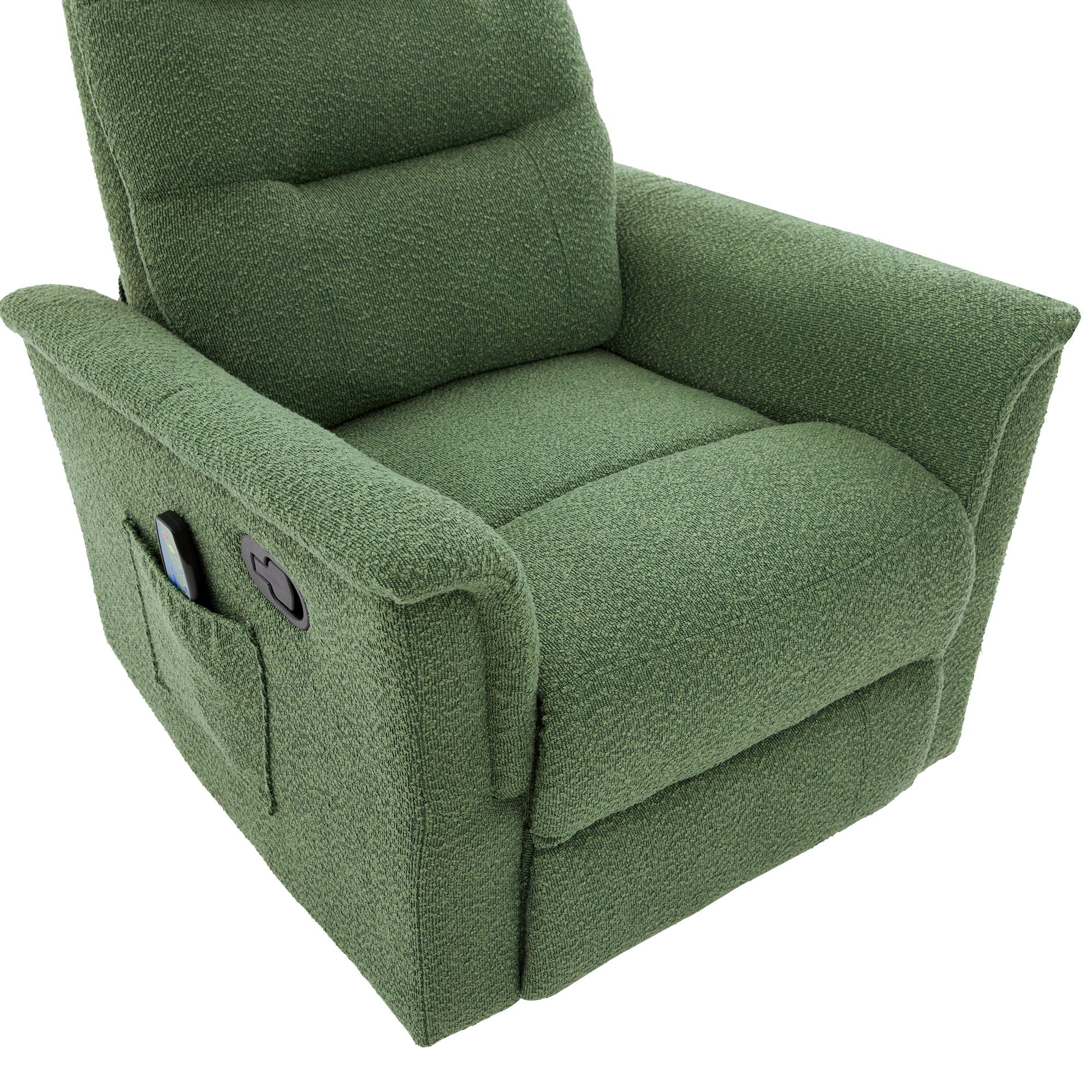 Manual Recliner Chair With 8 Point Massage And Swivel Function