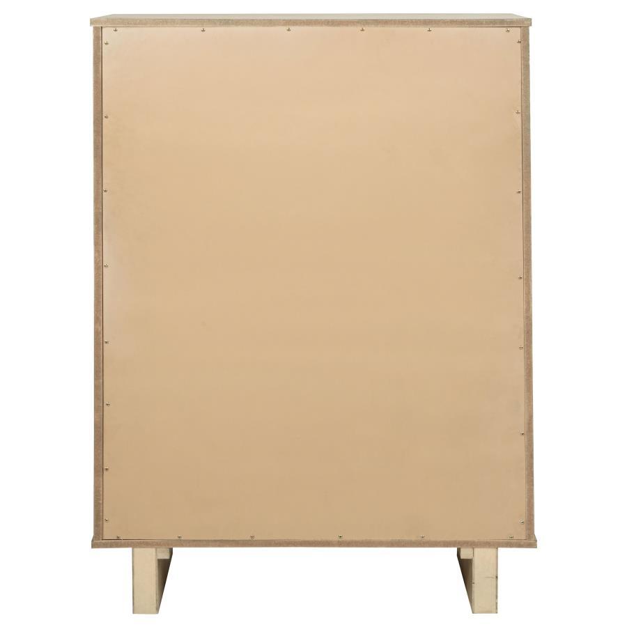 Kailani - 5-Drawer Bedroom Chest Of Drawers - Beige Oak - Best Buy Furniture