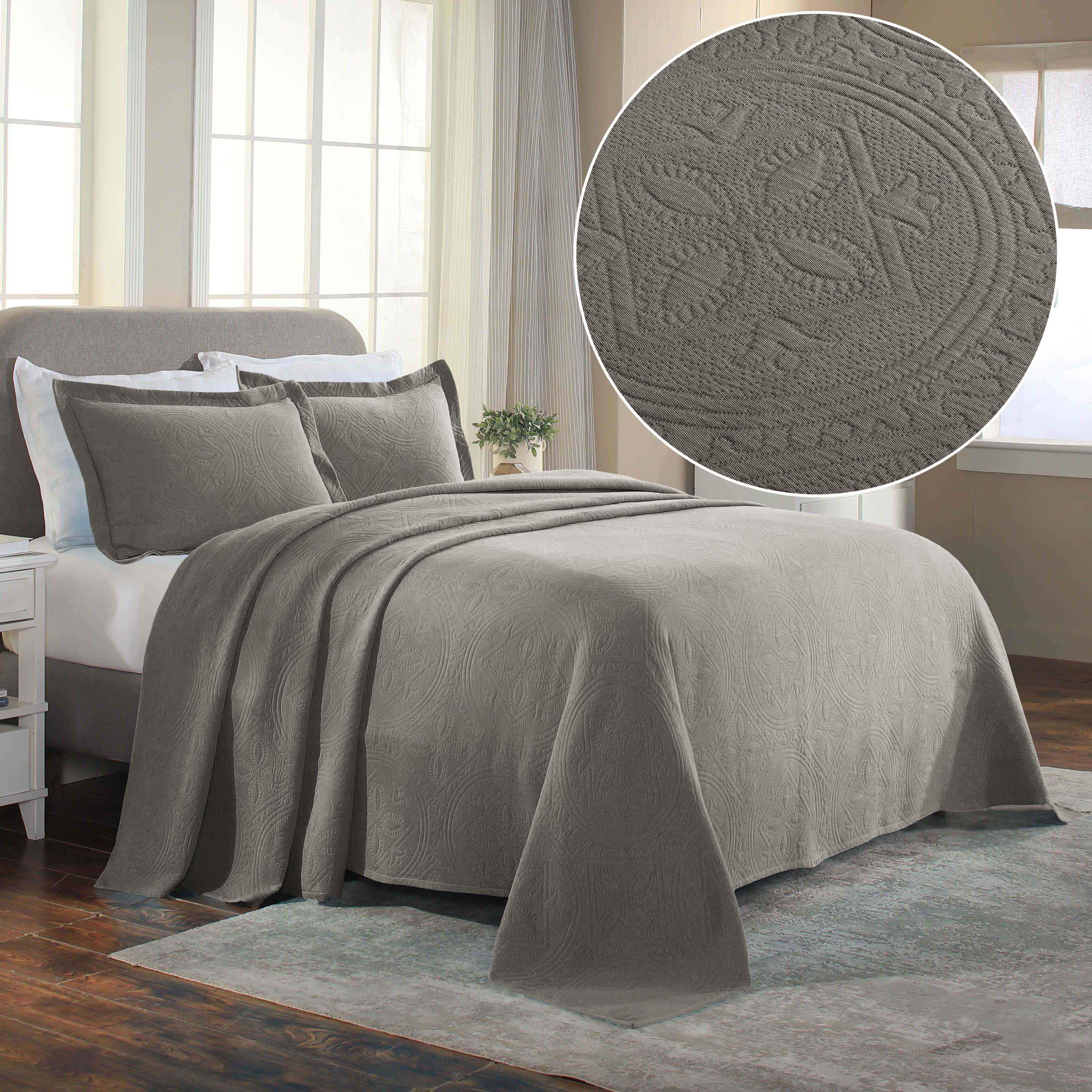 Celtic-Circle-Cotton-Jacquard-Matelasse-Bedspread-Set-Bedspread