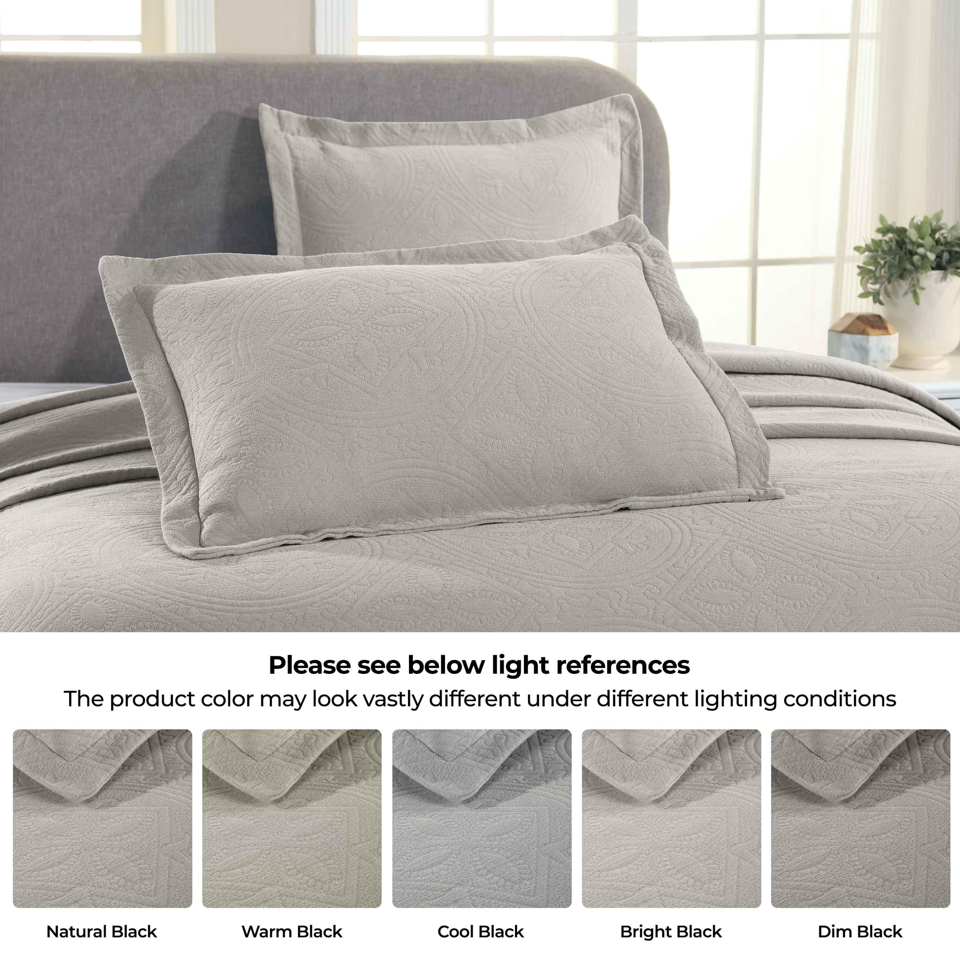 Celtic Circle Cotton Jacquard Matelasse Bedspread Set - Bedspread by Superior Brand