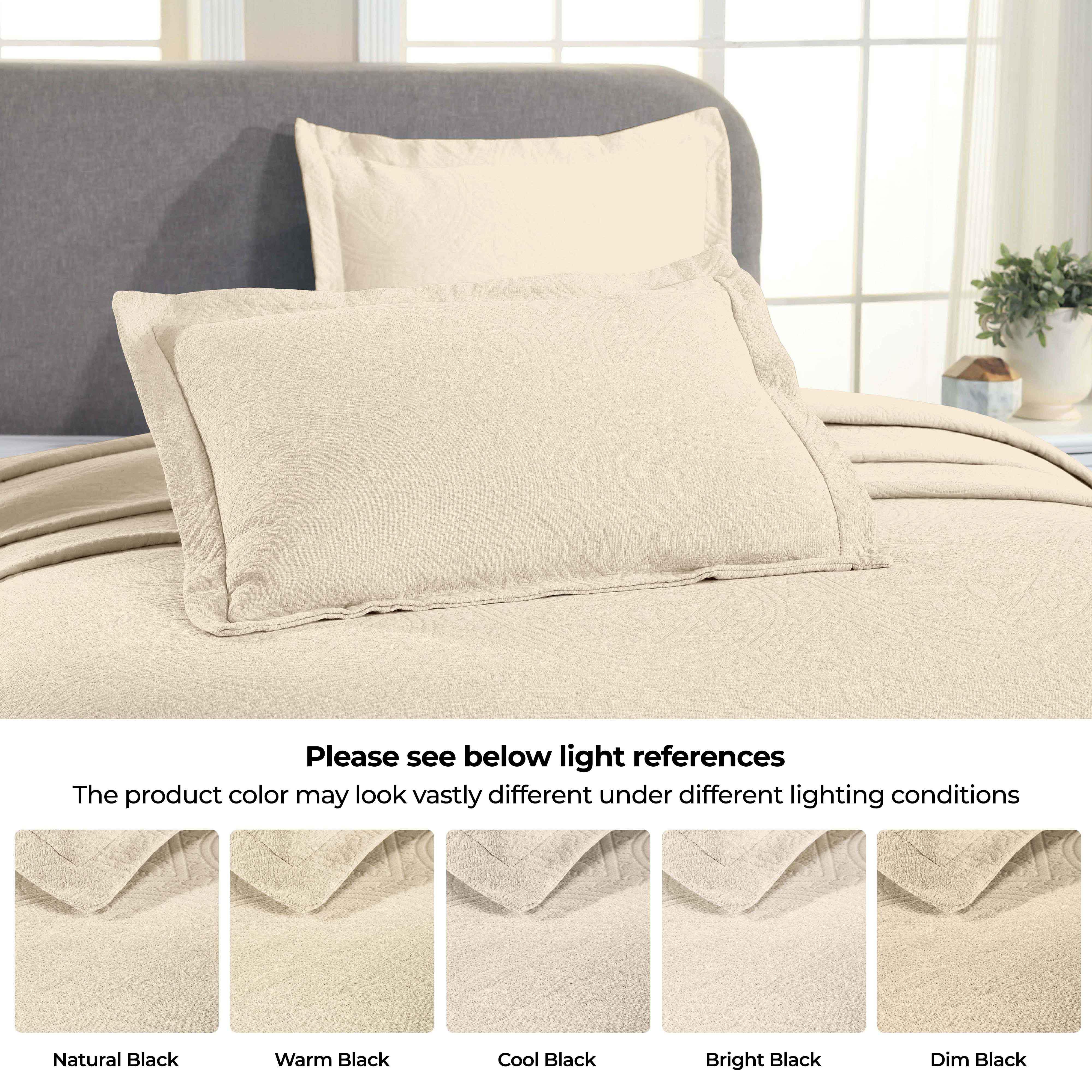 Celtic Circle Cotton Jacquard Matelasse Bedspread Set - Bedspread by Superior Brand