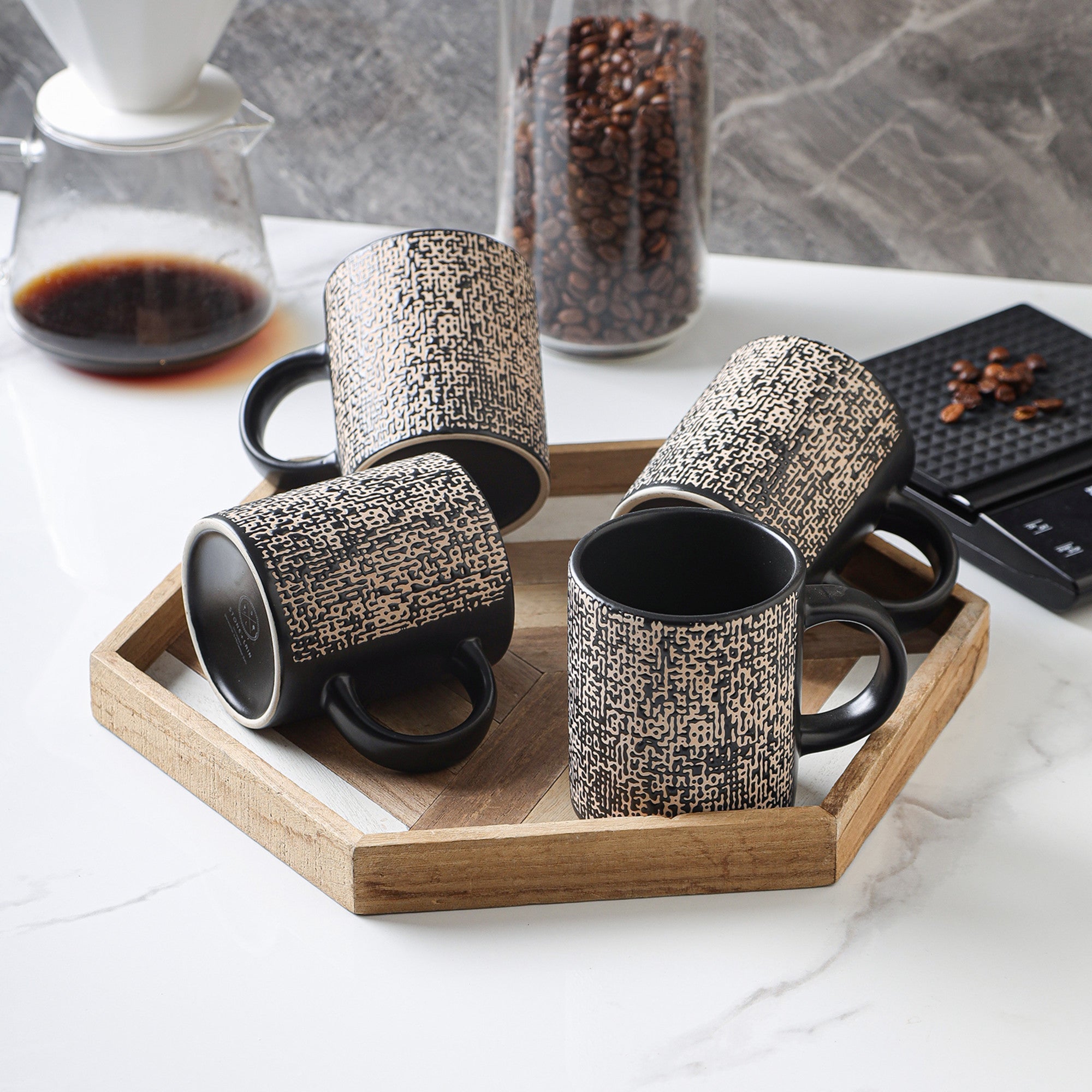Sophie Stoneware Mug - Brown And Black