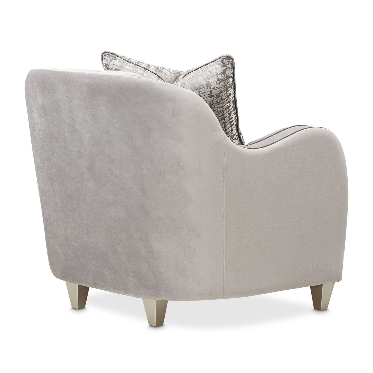 Roxbury Park - Velvet Matching Chair - Steel/Slate