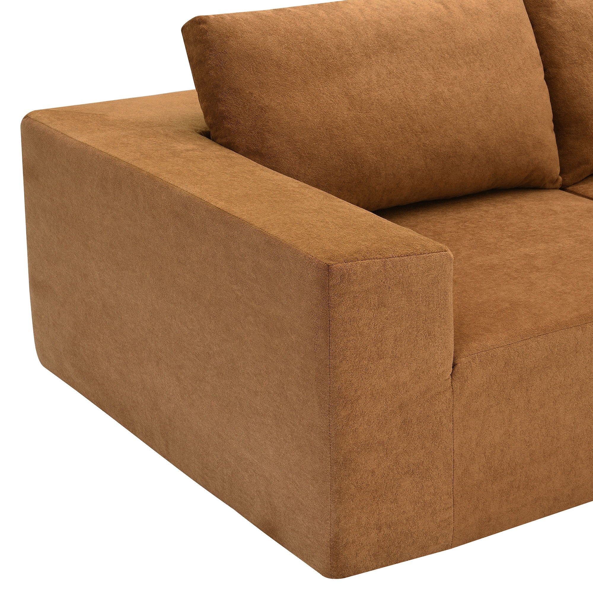 Modular Sectional With Wide Seat Free Combination L Shaped Couch Set Cloud Upholstered Minimalist Boneless Sofa