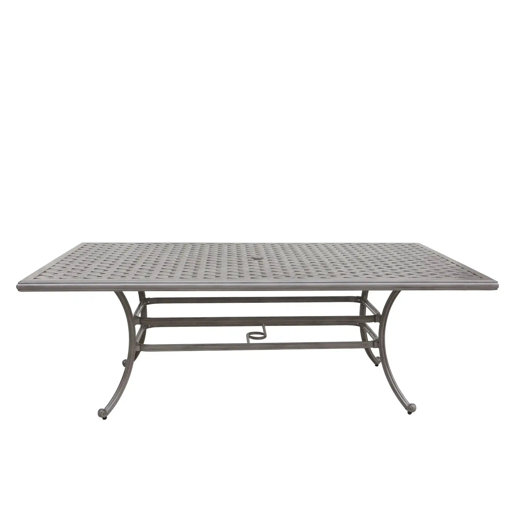 46X86" Cast Aluminum Rectangle Table - Gray - Best Buy Furniture