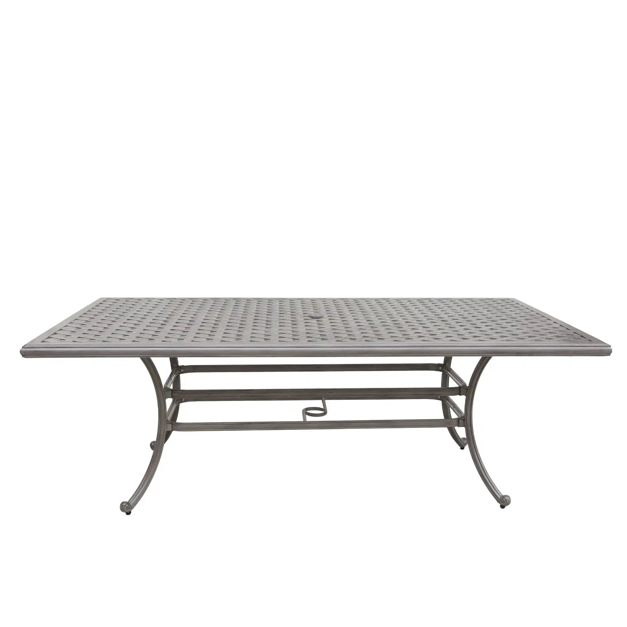 46X86" Cast Aluminum Rectangle Table - Gray - Best Buy Furniture