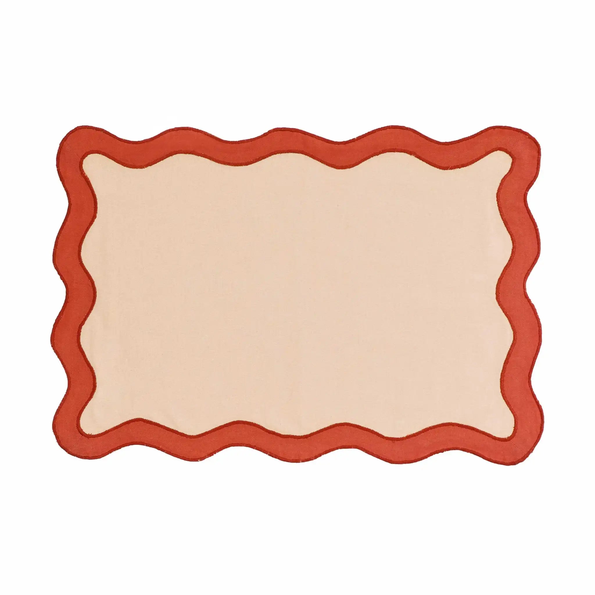 Scalloped Edge - Cotton Placemat (Set of 4)