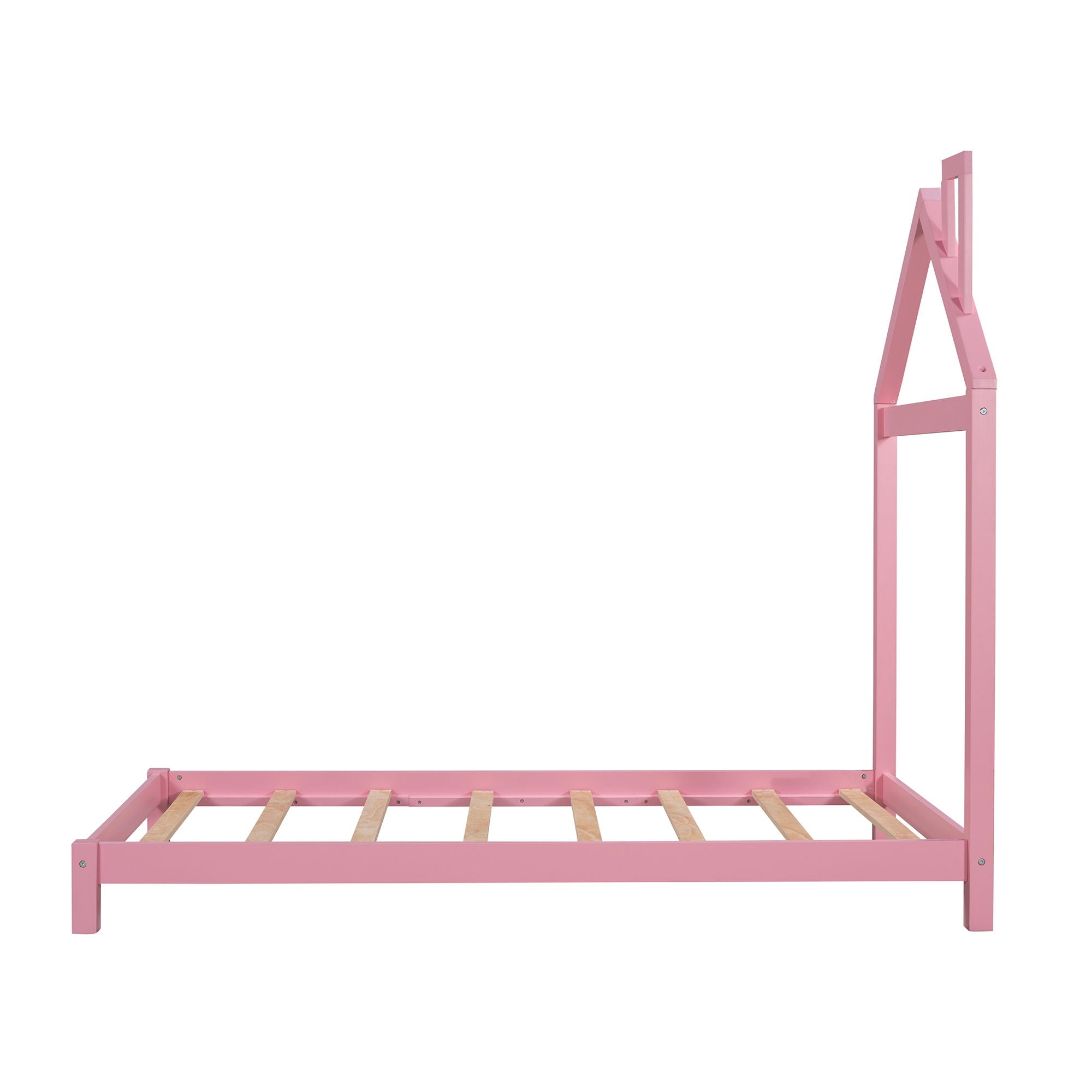 Platform Bed With House Shaped Headboard