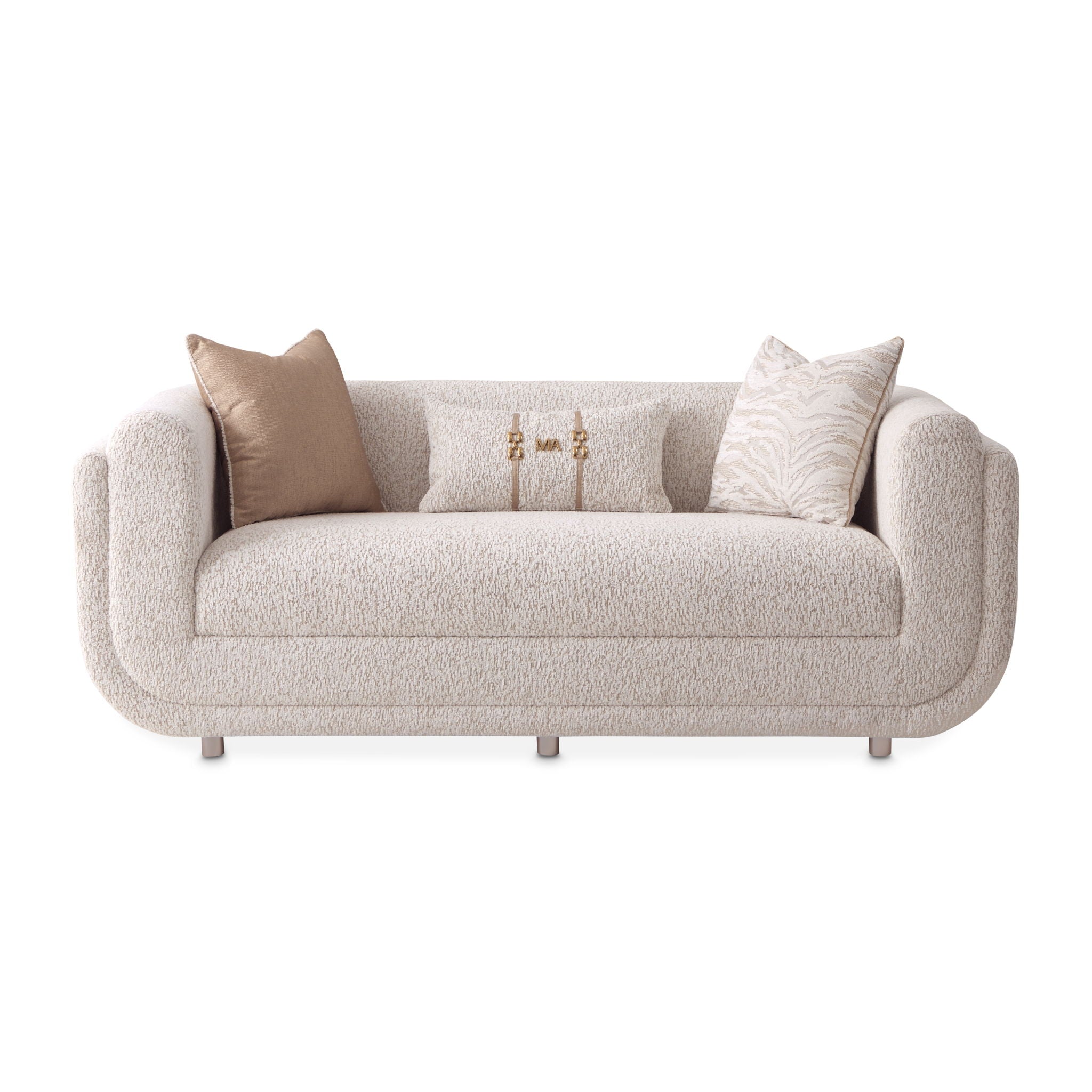 Savannah Breeze - Loveseat - Cashmere / Gold