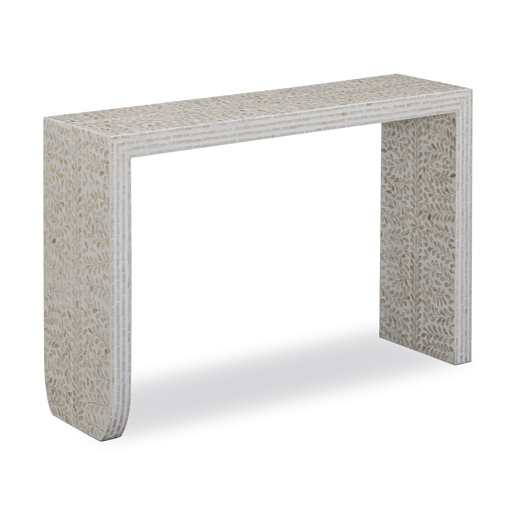 Cyprus - Capiz Shell Console Table - Cream