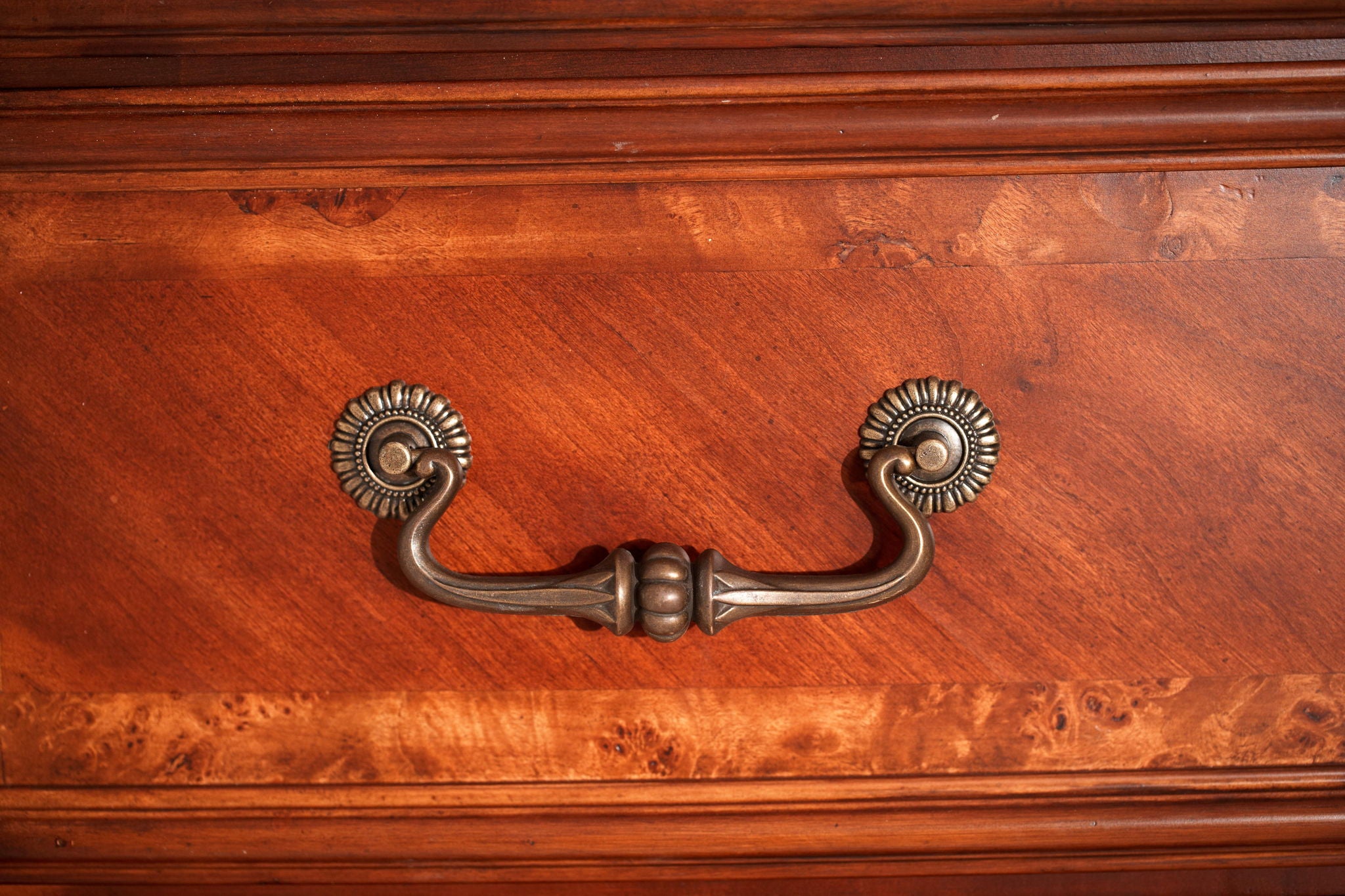 Cortina - 6-Drawer Chest - Honey Walnut - Best Buy Furniture