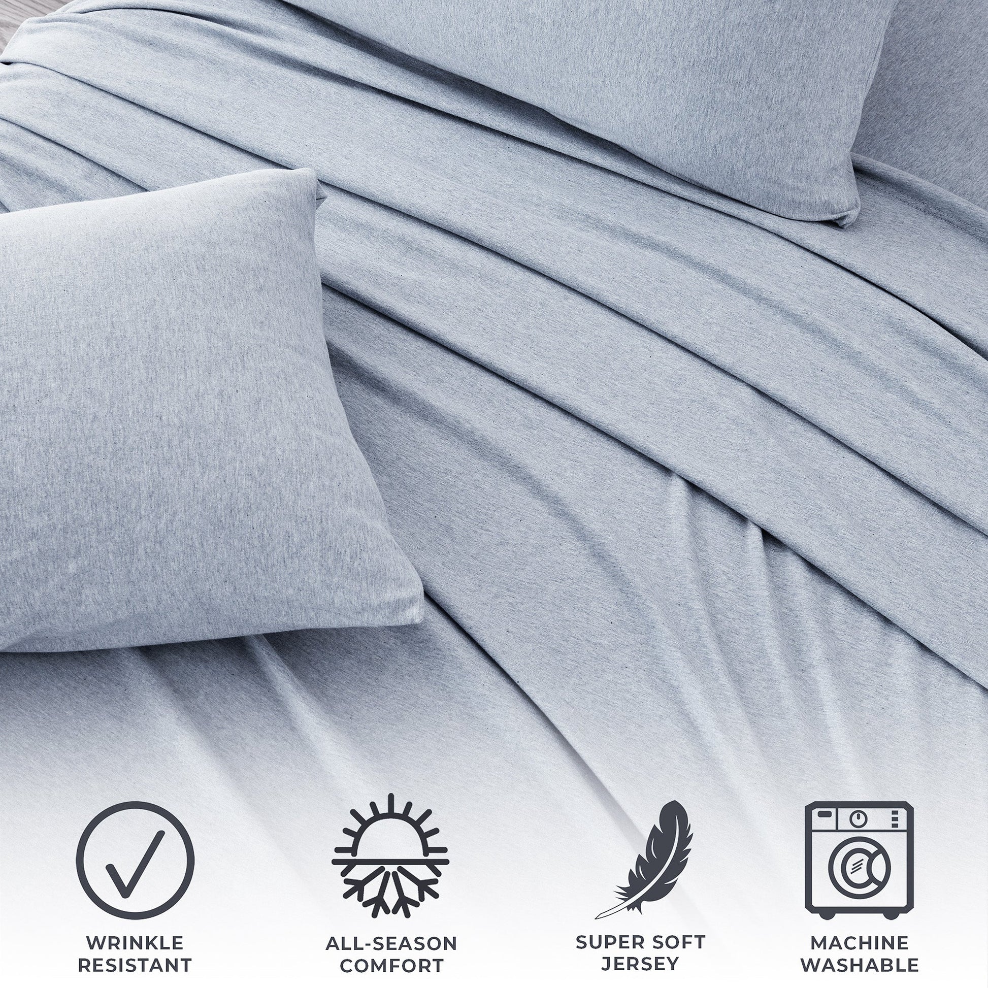 4-Piece Jersey Sheet - Carmen Collection - Best Buy Furniture