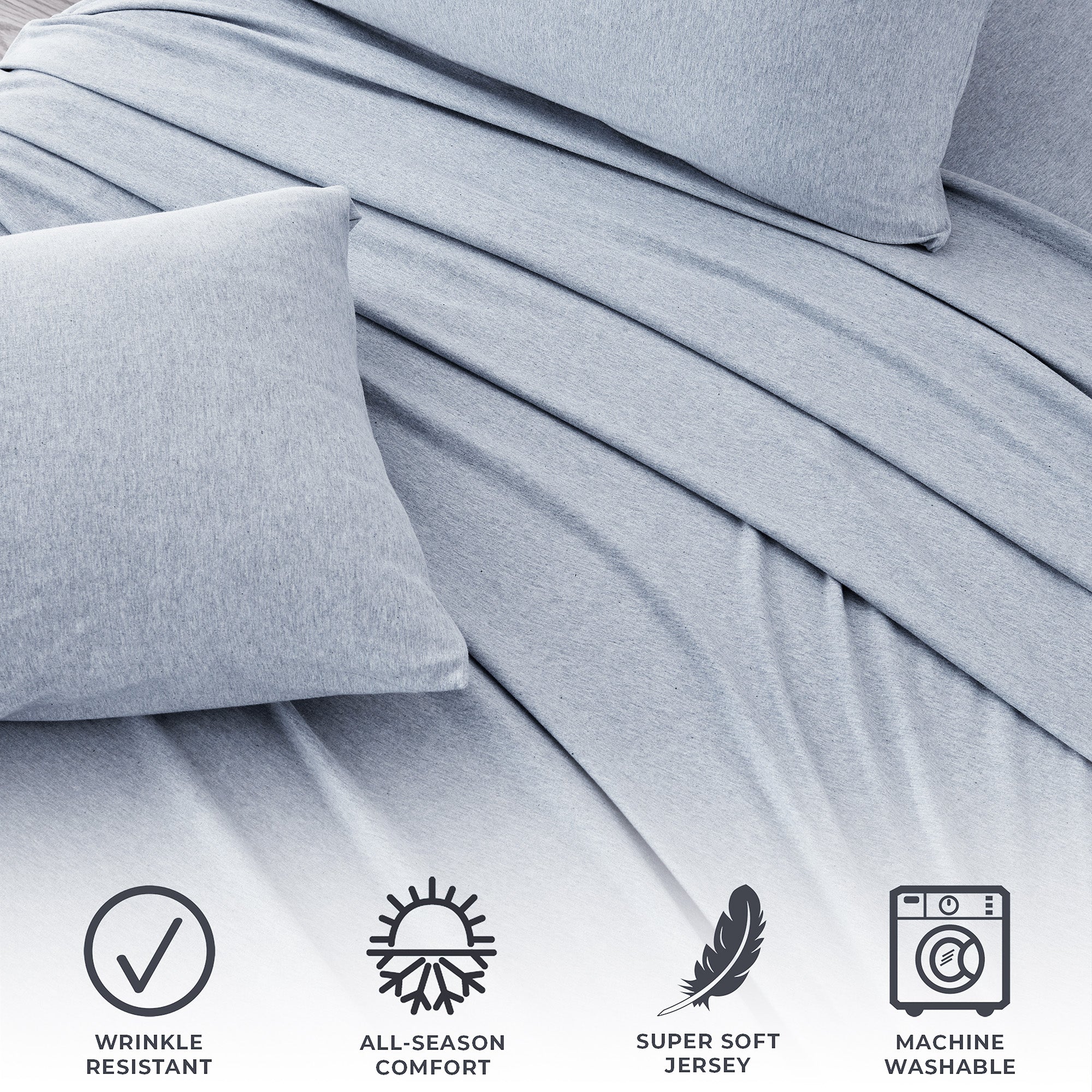 4-Piece Jersey Sheet - Carmen Collection - Best Buy Furniture