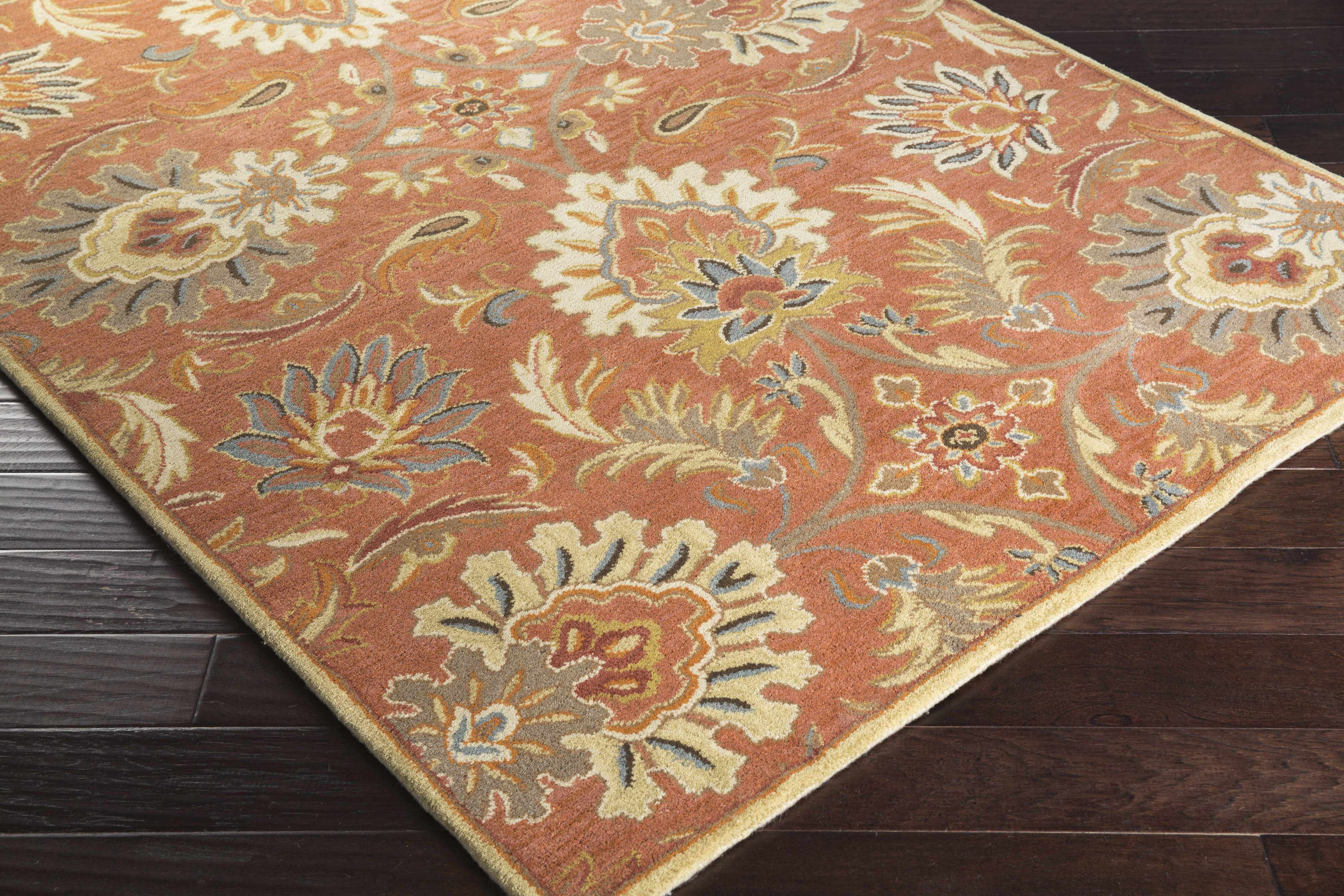 Chesterton Hand Tufted Orange 1112 Area Rug