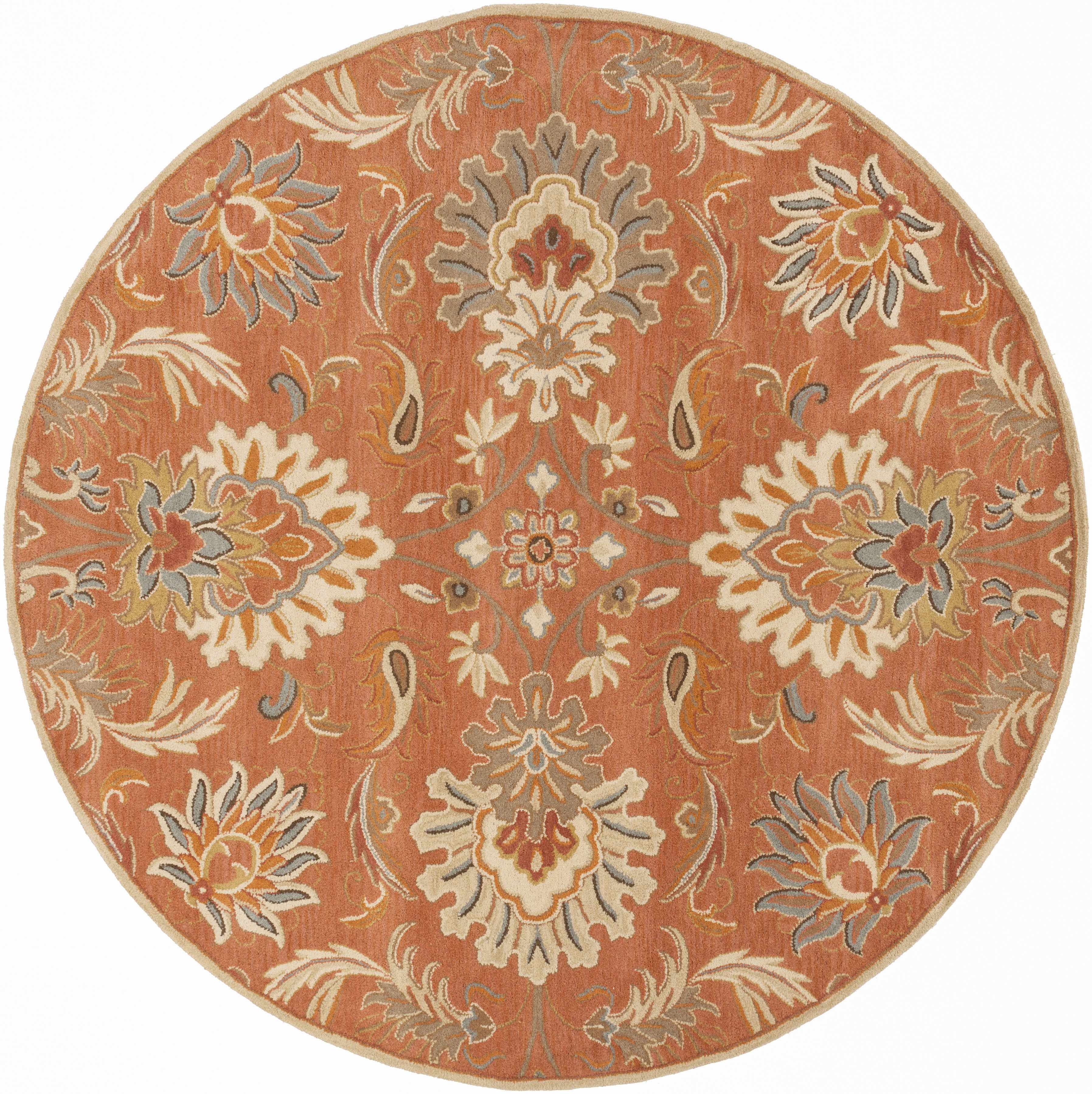 Chesterton Hand Tufted Orange 1112 Area Rug