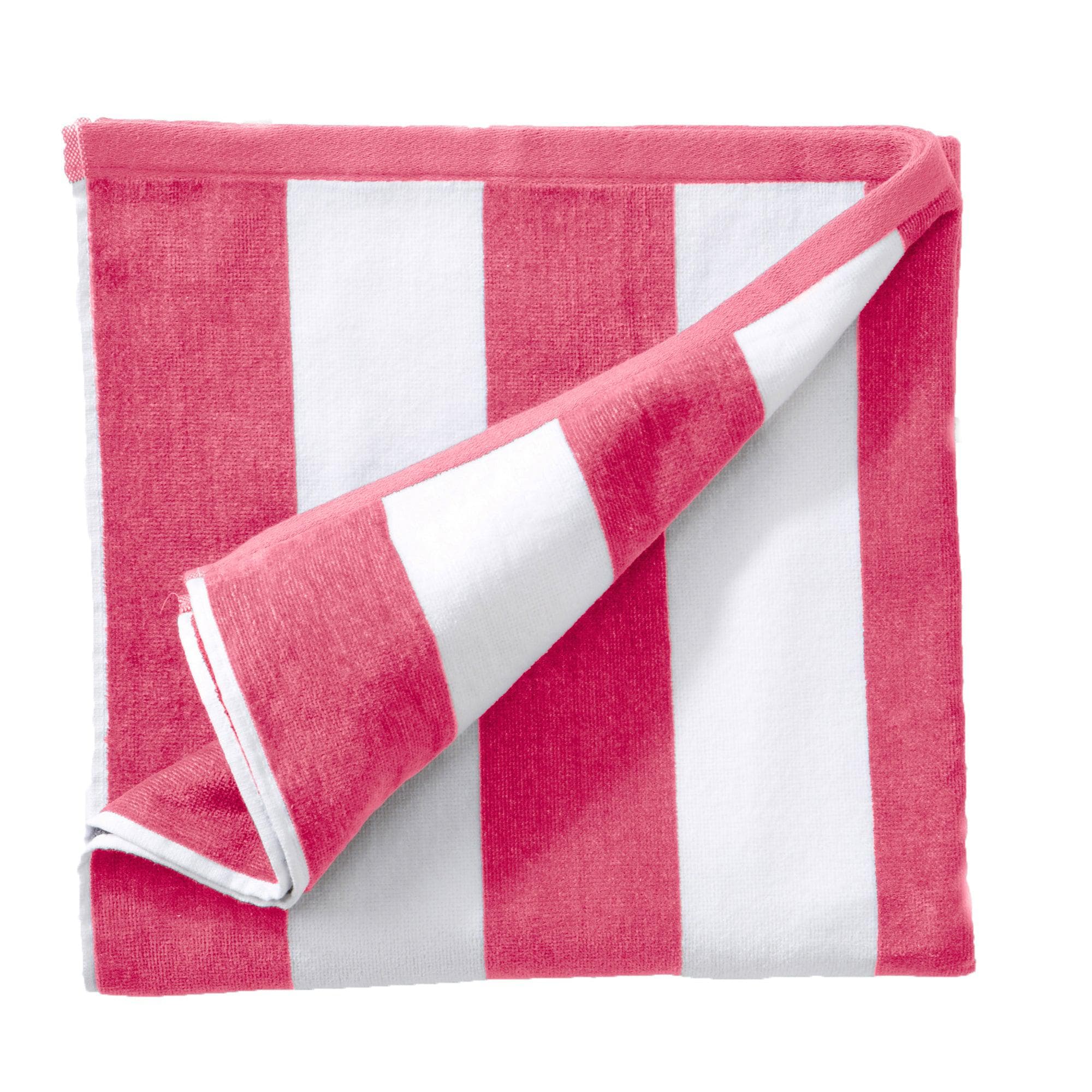 Cotton Velour Cabana Stripe Beach Towel - Novia Collection - Best Buy Furniture
