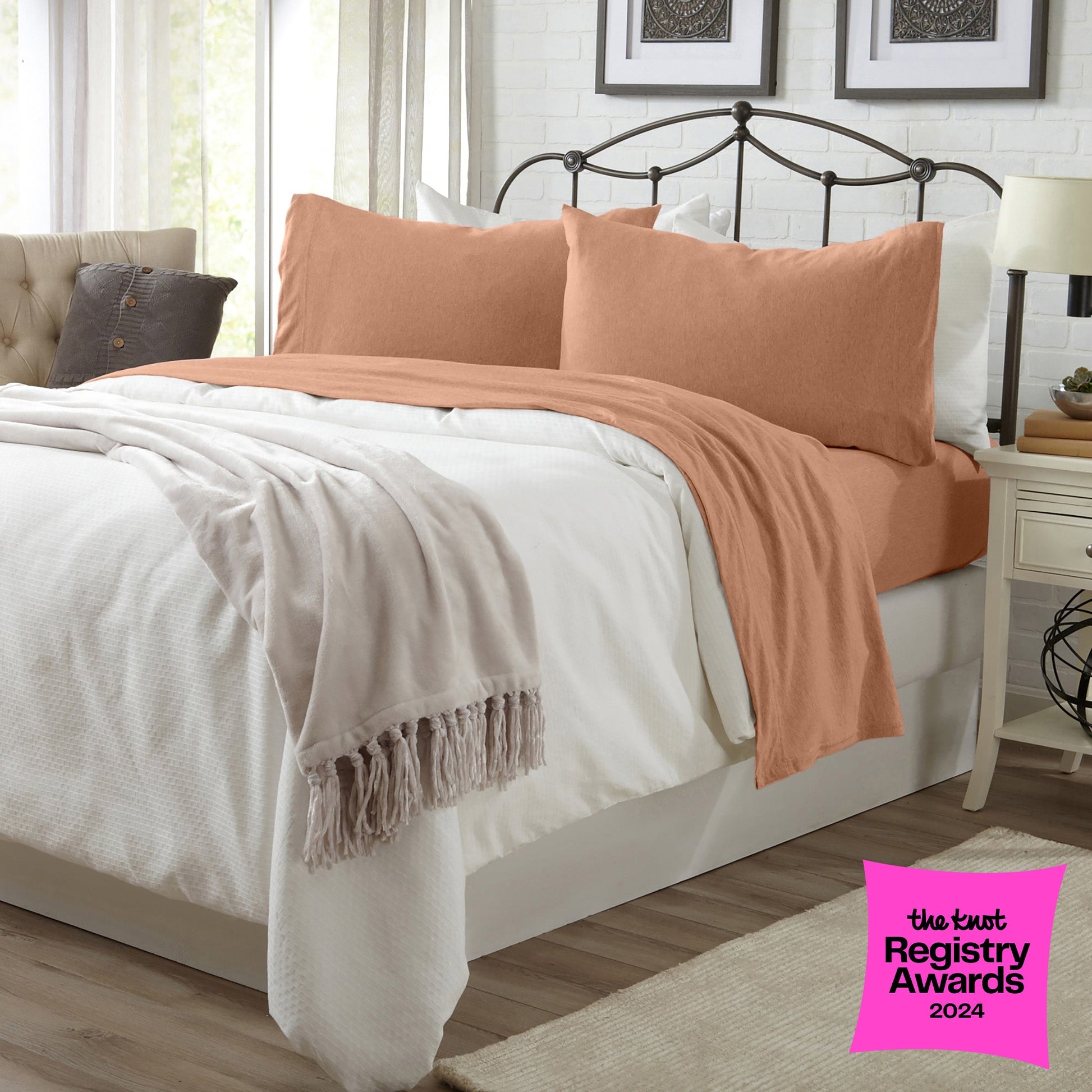 4-Piece Jersey Sheet - Carmen Collection - Best Buy Furniture