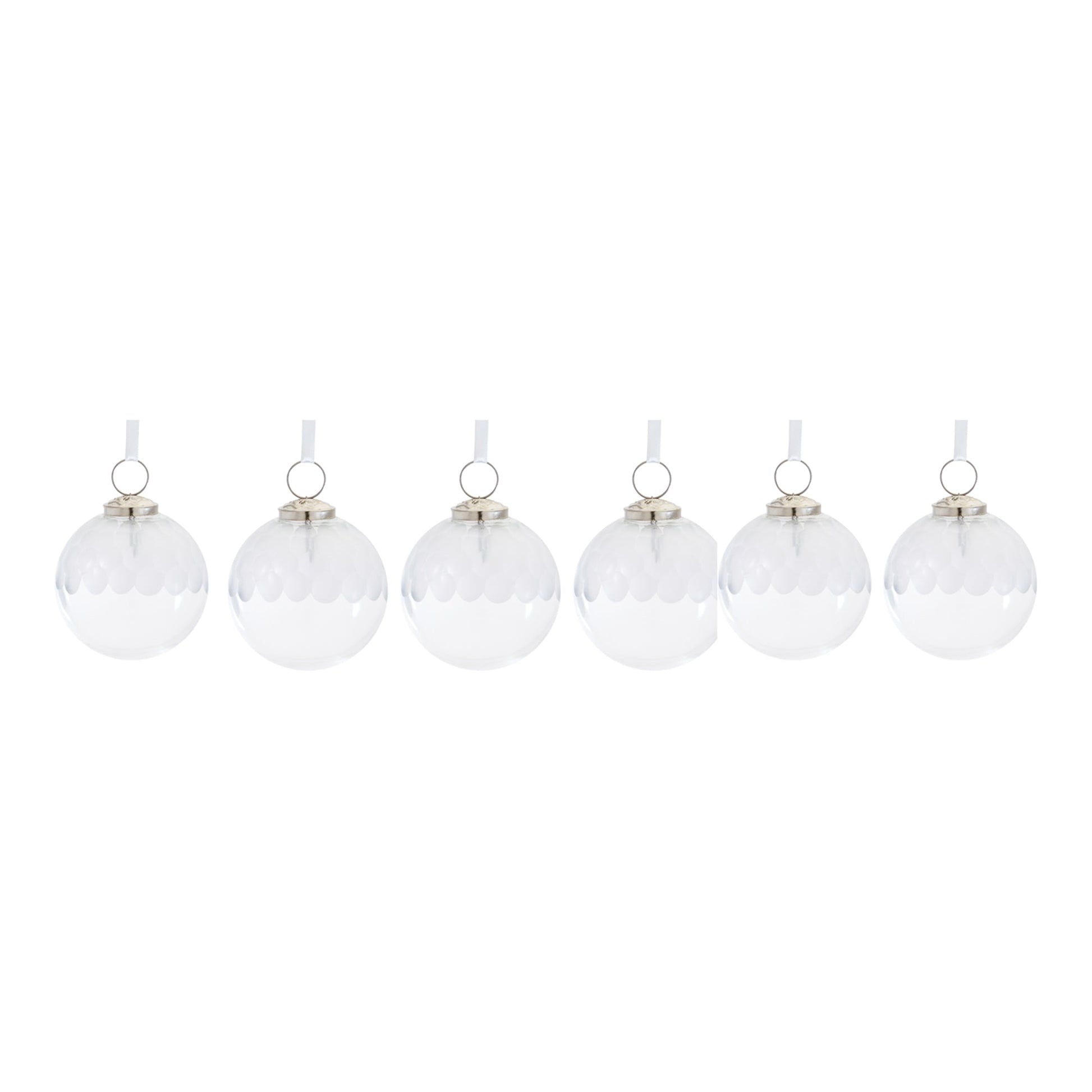 Clear Glass Ball Ornament (Set of 6) - Tuesday Morning - Decorative Objects