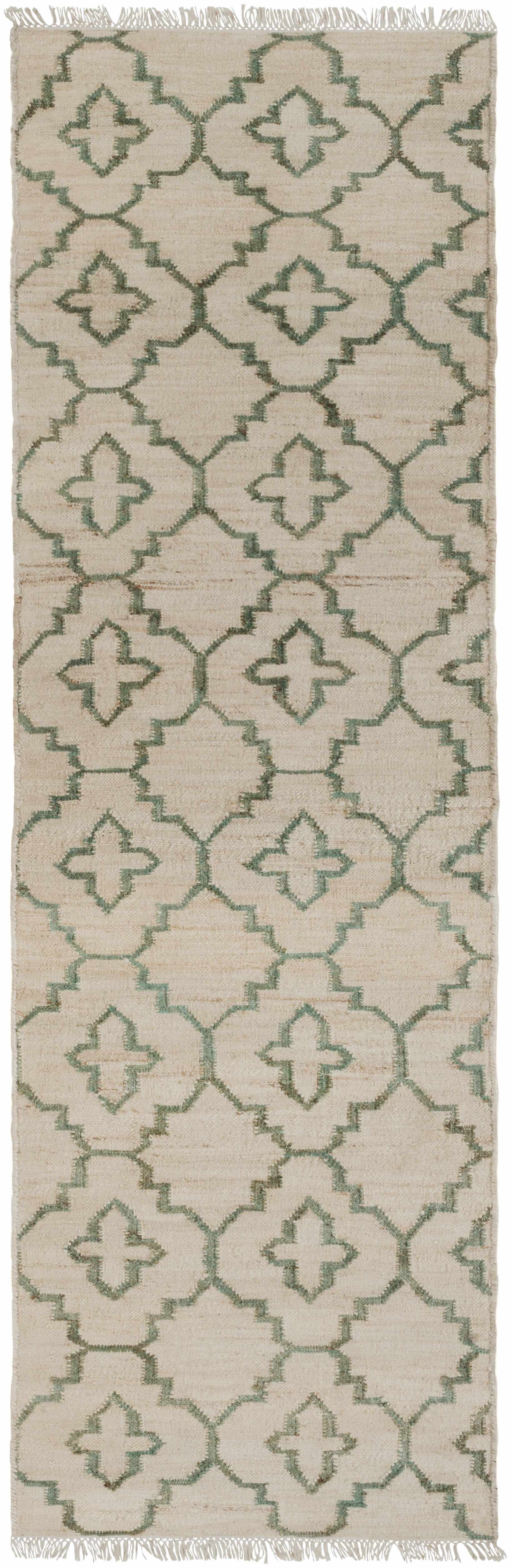 Coffeyville Handcrafted Fringed Jute Carpet - Clearance