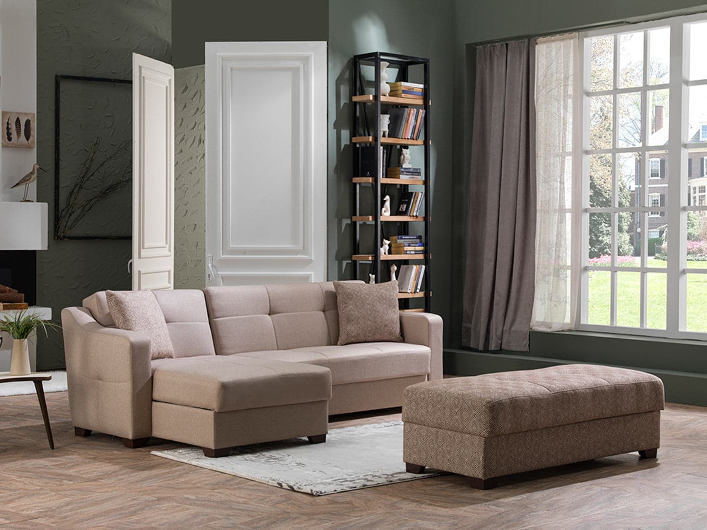 Comfortable Tahoe Sectional with sleek lines and durable fabric
