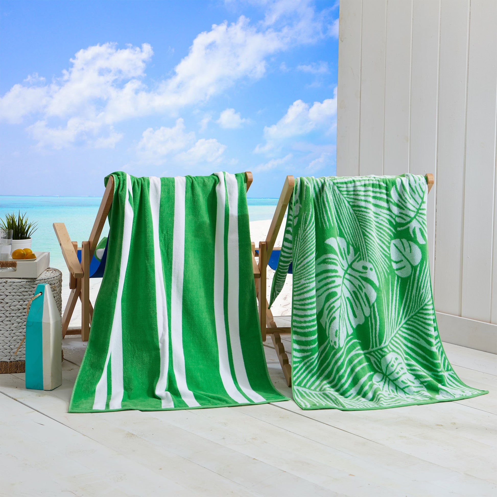 Cotton Velour Beach Towel - Maui Collection - Best Buy Furniture