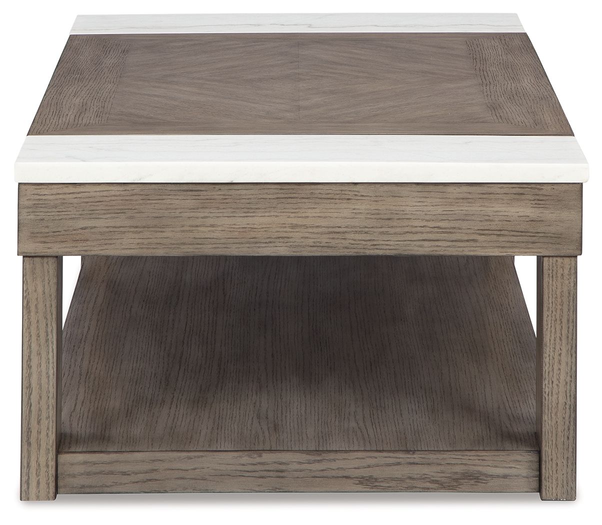 Loyaska - Lift Top Cocktail Table - Grayish Brown / White - Best Buy Furniture