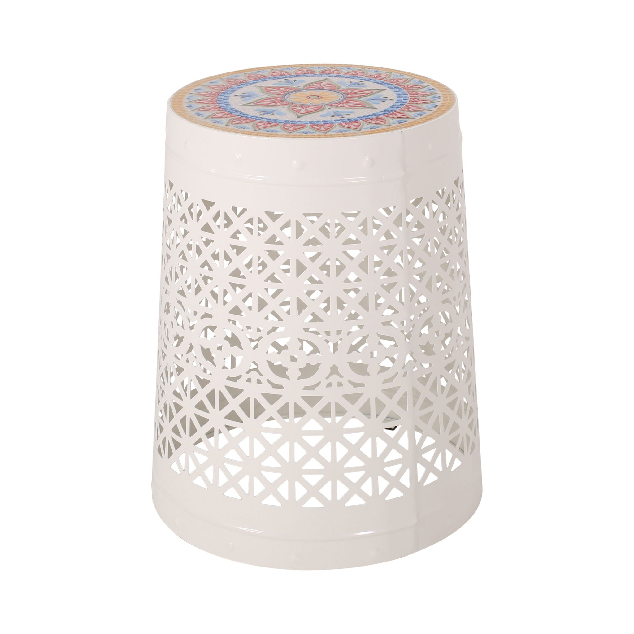 Cranbrook - Side Table With Tile Mosaic Top