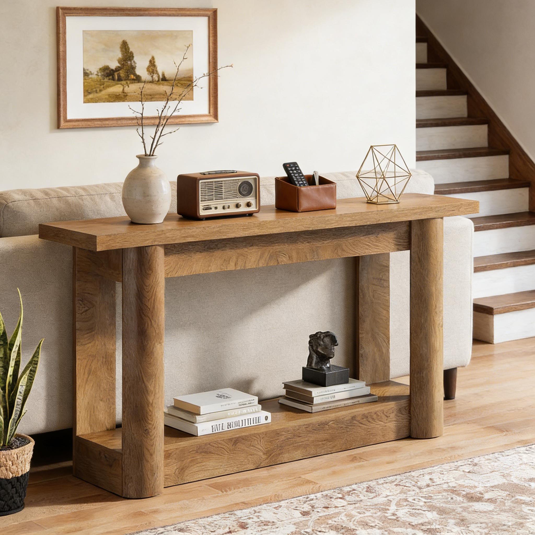 2-Tier Foyer Table, Entryway Sofa Table, Console Table