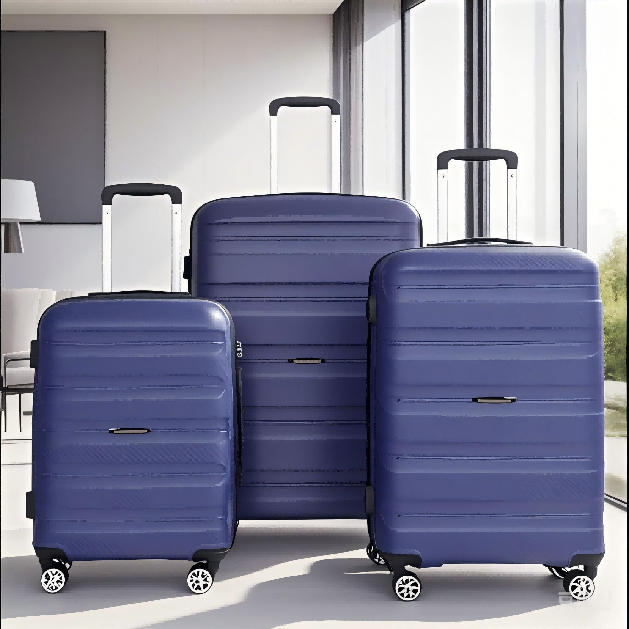3 Piece Set Hardshell Suitcase Spinner Wheels