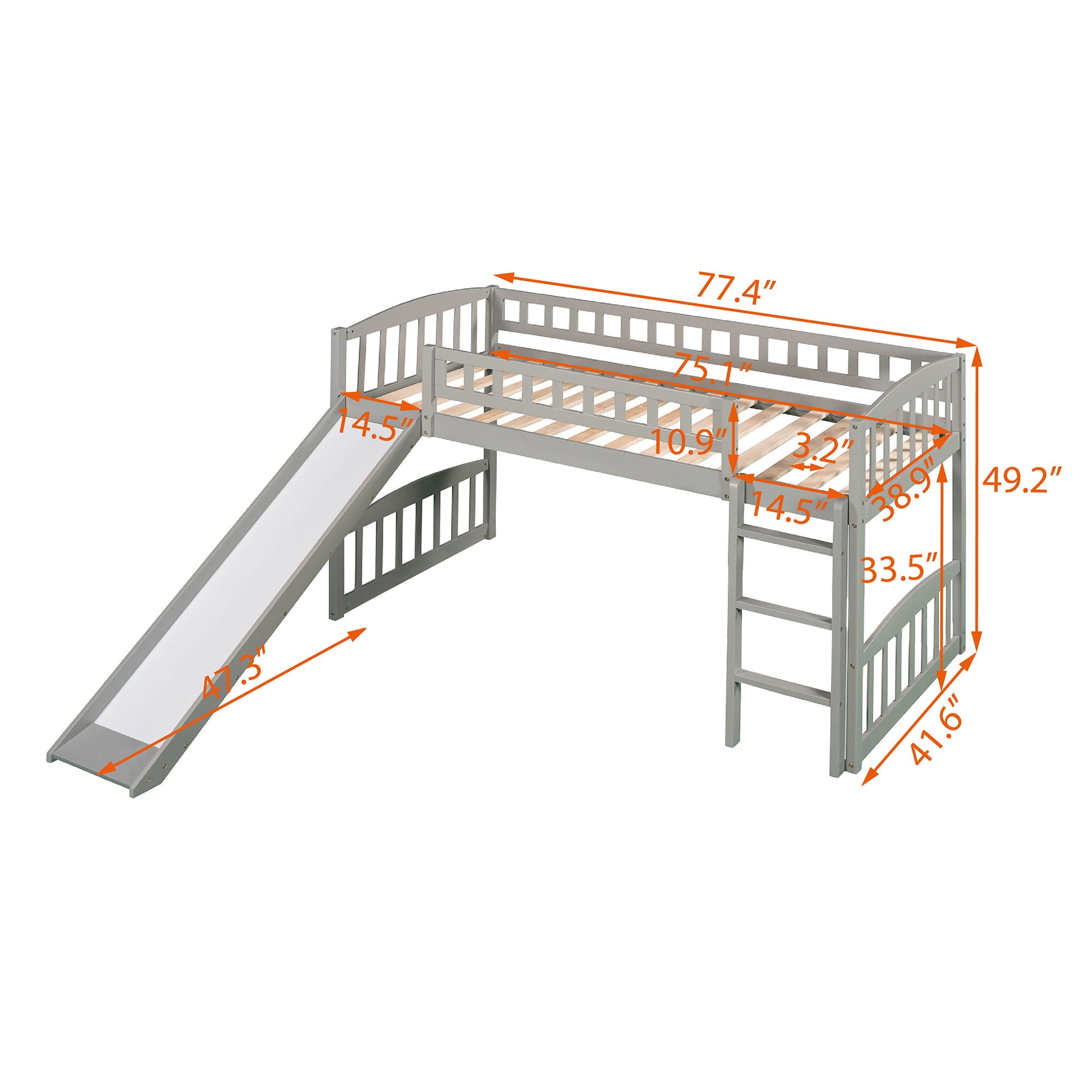 Loft Bed With Slide And Ladder