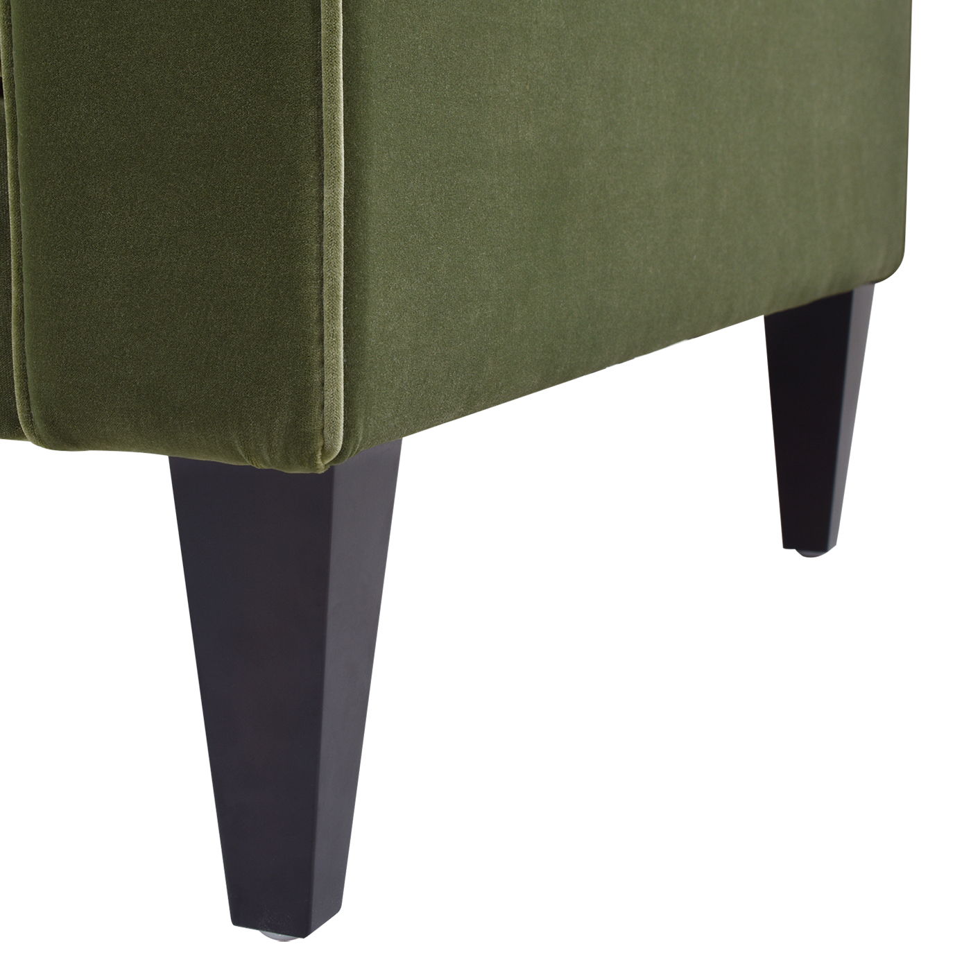 Nicholi - Mid-Century Modern Sofa - Olive Green - Best Buy Furniture