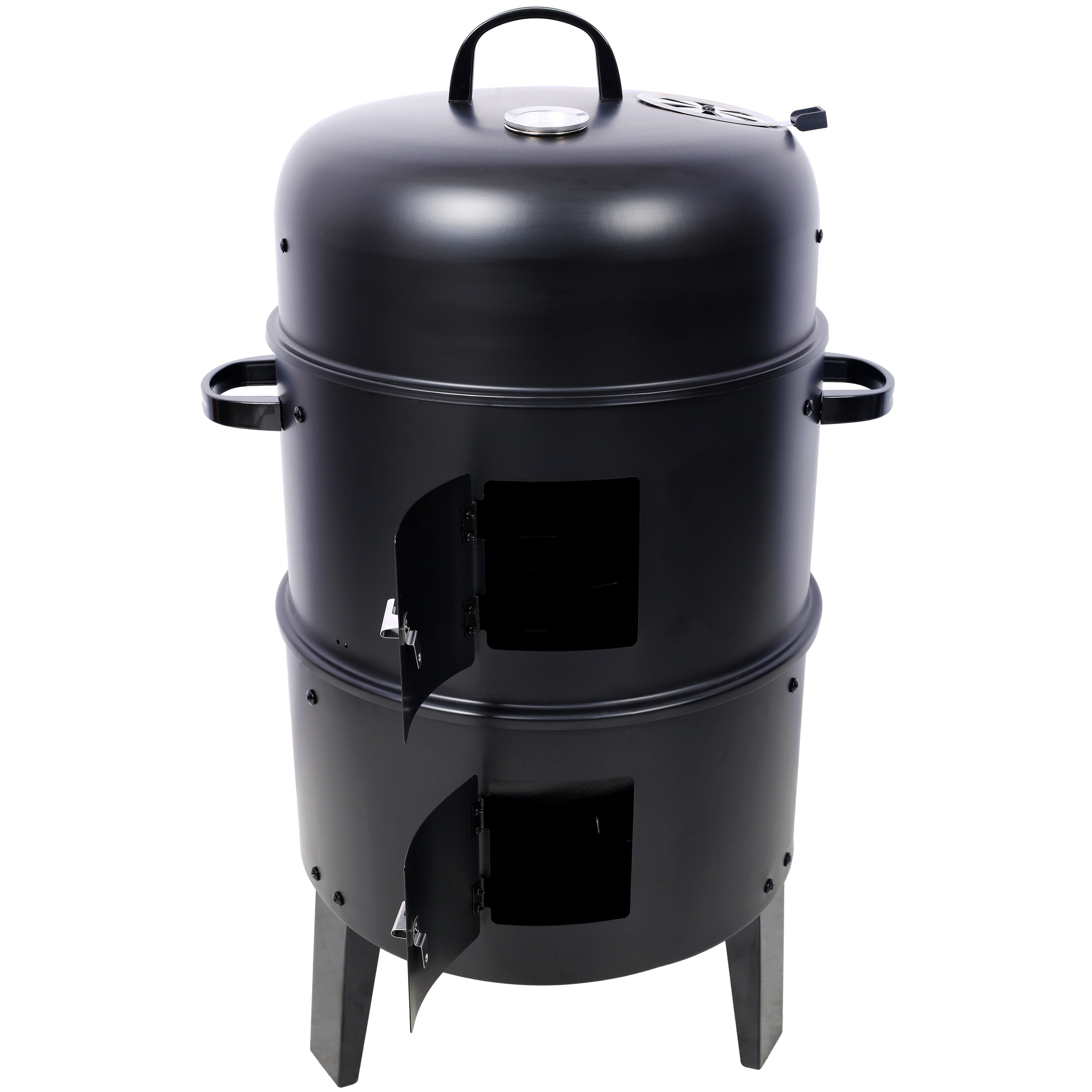Charcoal Smoker Grill Wood Smoker Grills Outdoor Cooking 16 Inch Portable BBQ