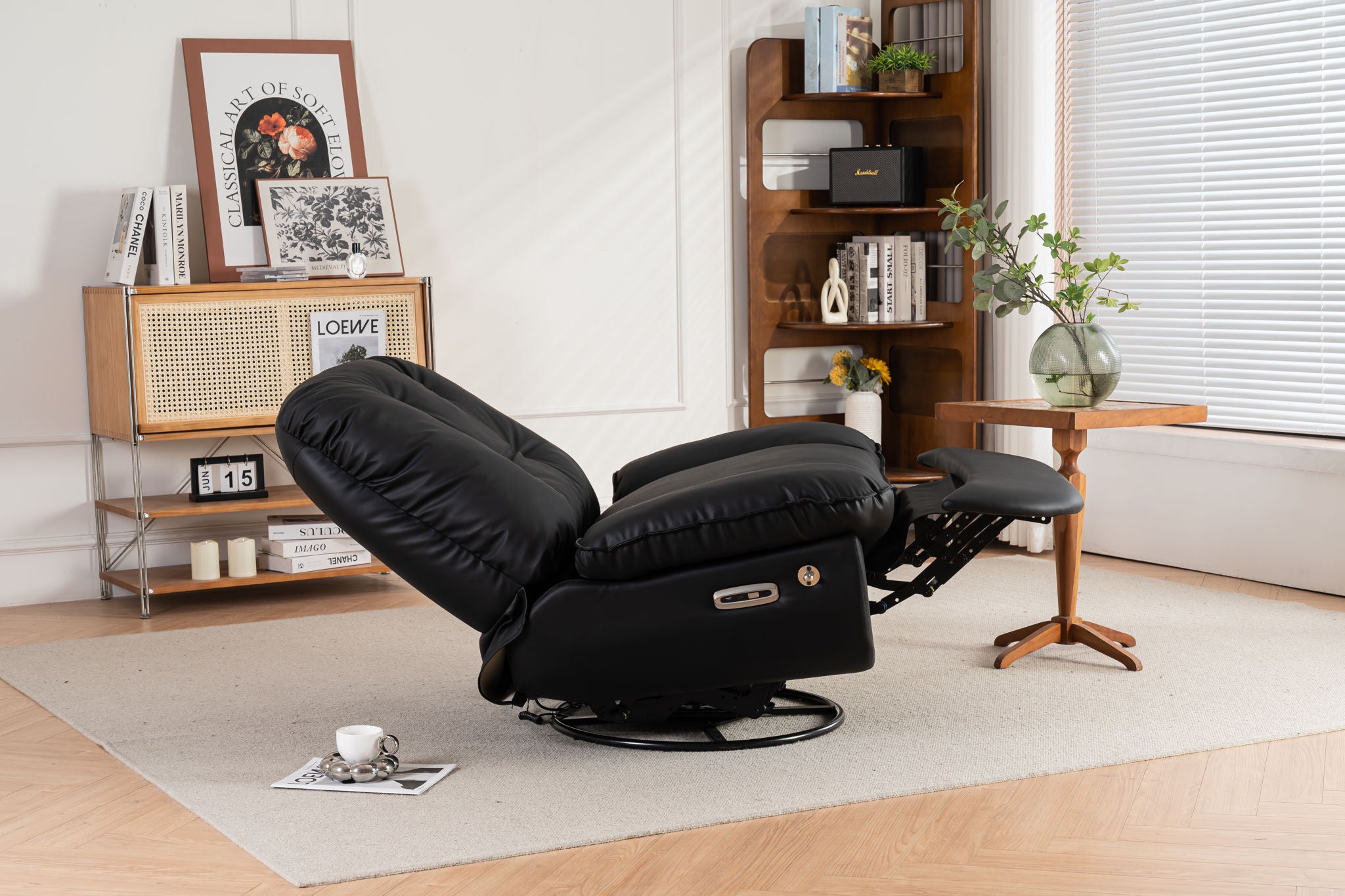 Power Recliner Swivel Glider USB Charger With Bluetooth Music Player, Sleep, Working, Game And Leisure